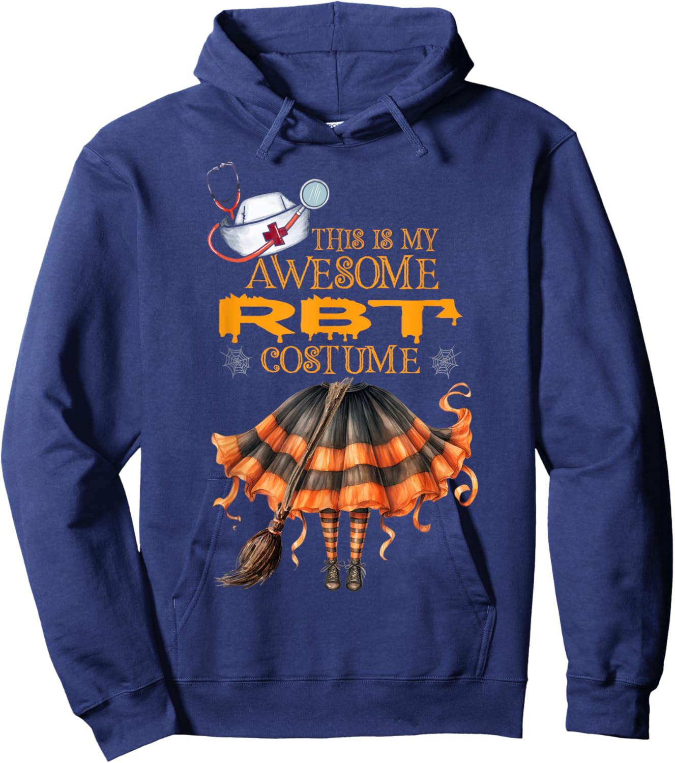RBT Costume Witch Halloween Registered Behavior Technician Hoodie - Hoodie | Navy
