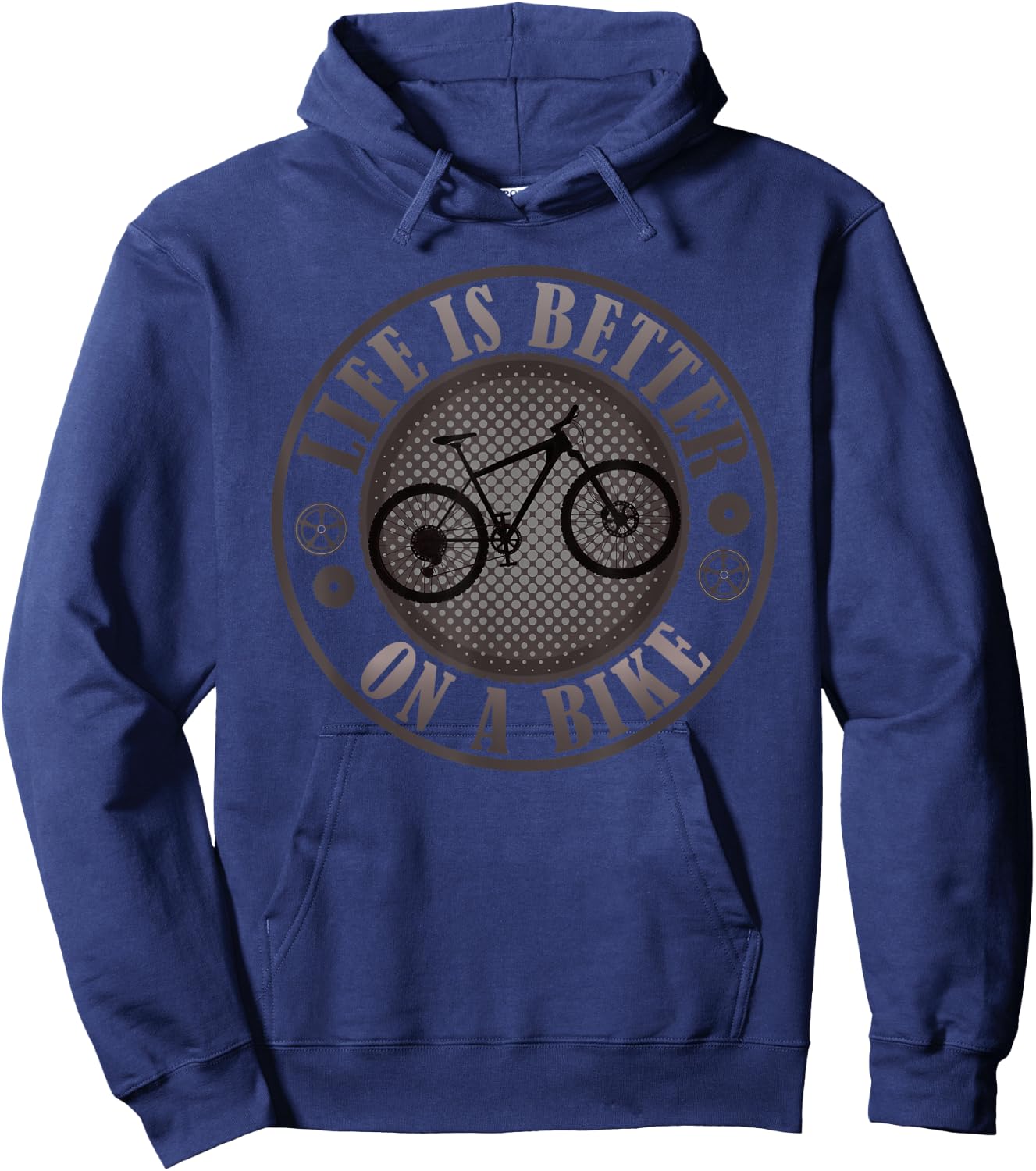 Bicycle bike life is better on a bike mountain bike BMX MTB Hoodie - Hoodie | Navy