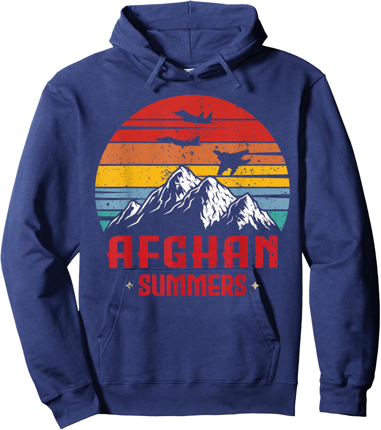 Afghan Summers Veteran Shirt Funny Afghanistan Veteran Gift Hoodie - Hoodie | Navy