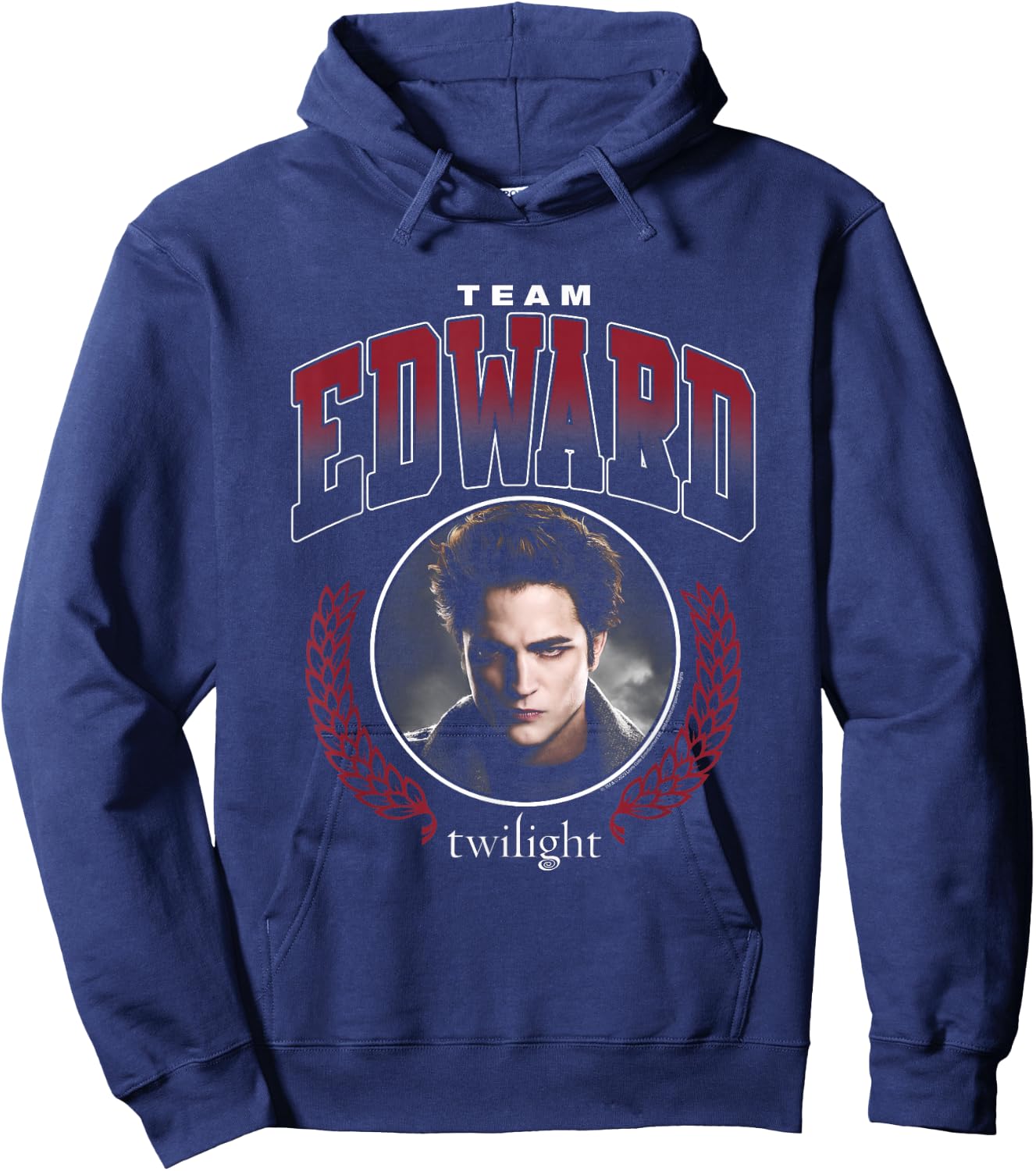 Twilight Team Edward Portrait Hoodie - Hoodie | Navy