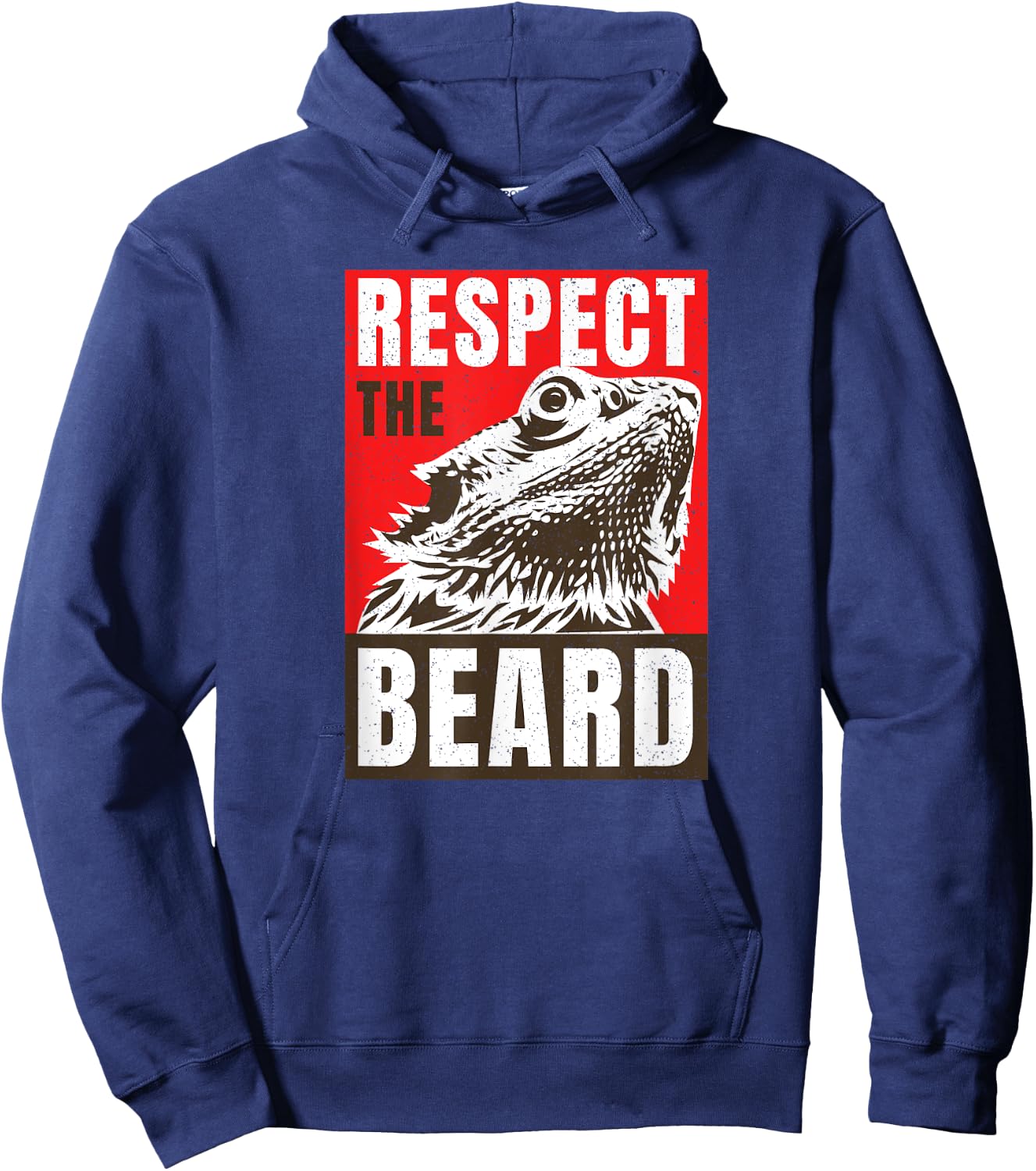 Respect The Bearded Dragon Bearded Dragon Daddy Lizard Hoodie - Hoodie | Navy