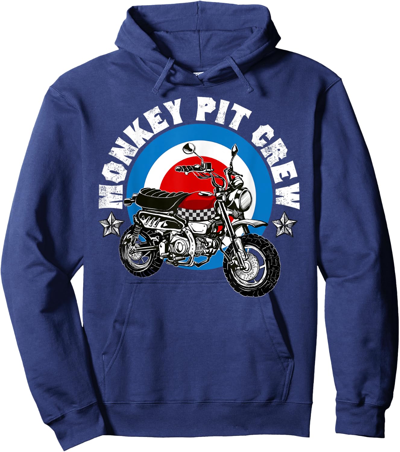 Monkey Bike Pit Crew logo Hoodie - Hoodie | Navy