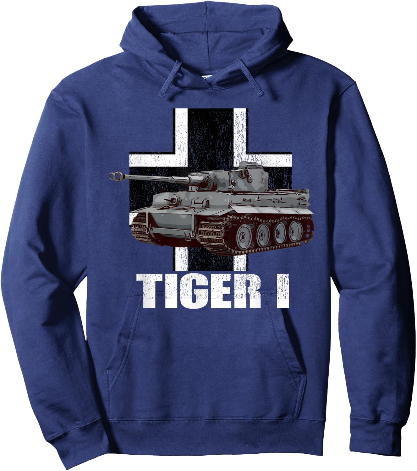Tiger I German Heavy Tank WW2 Panzer Armored Hoodie - Hoodie | Navy