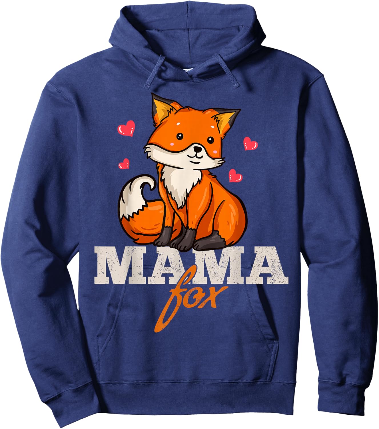 Foxes Mama Mom Mother's Day Hoodie - Hoodie | Navy