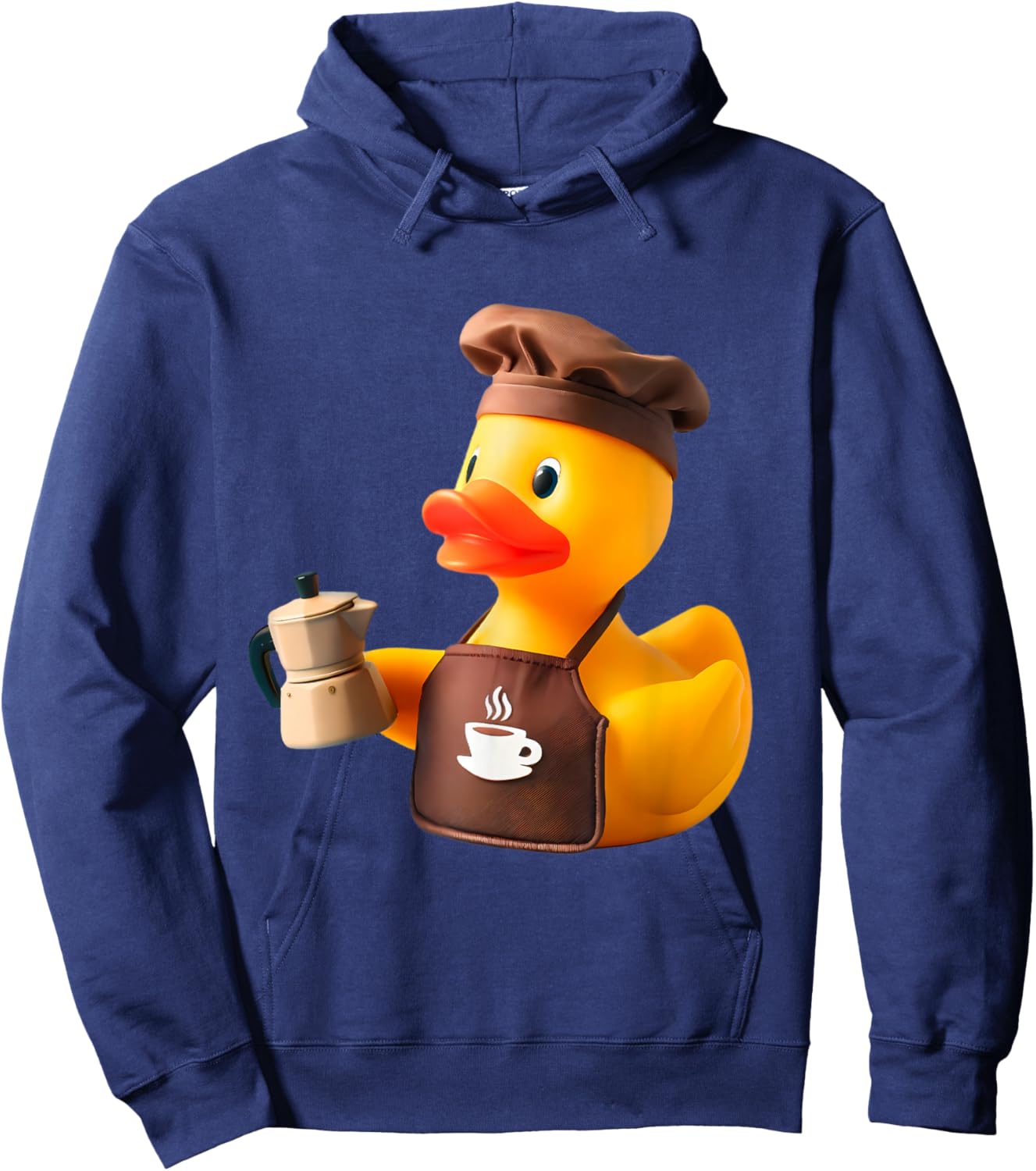 Rubber Duck Barista Hoodie - Hoodie | Navy