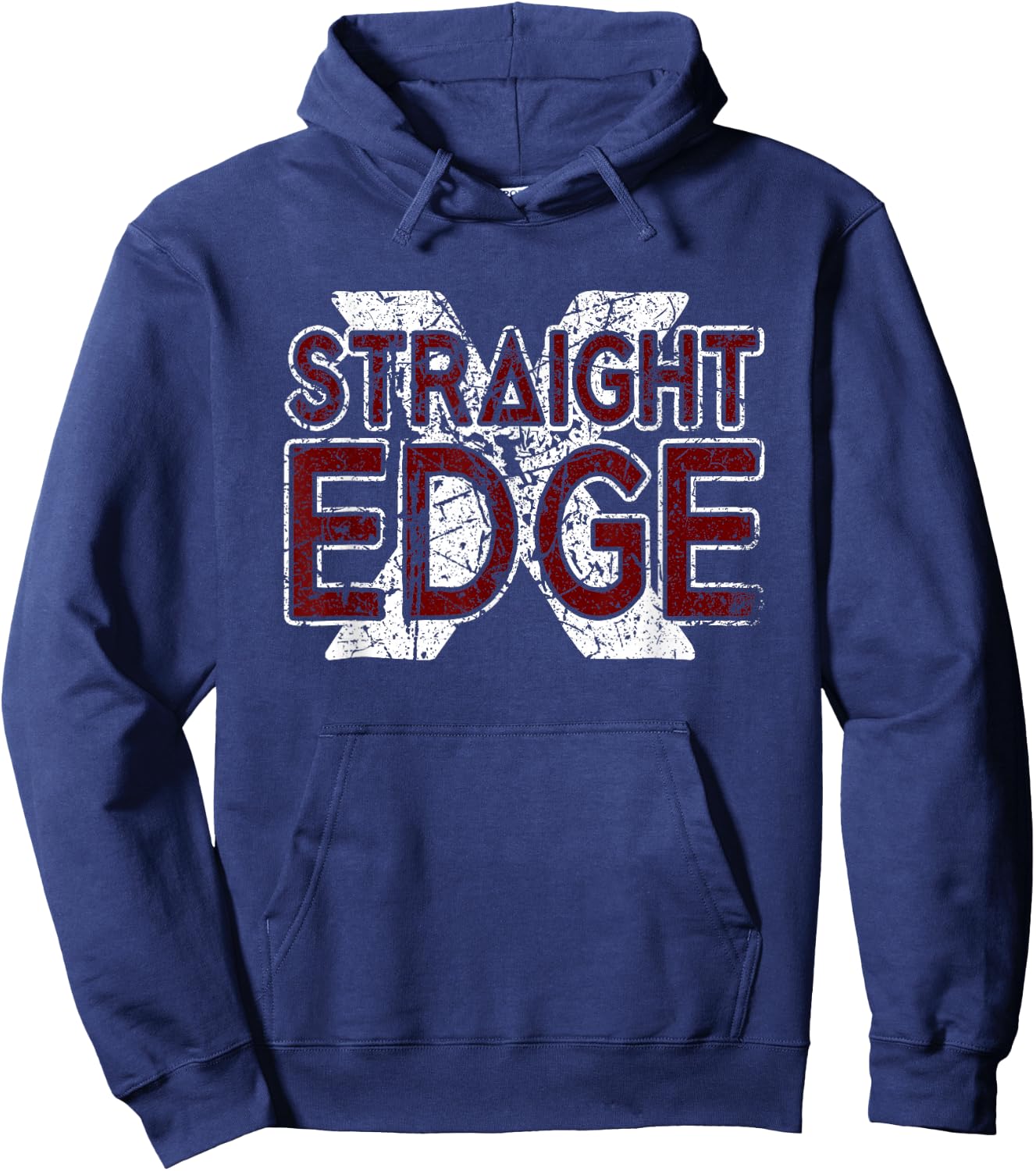Straight Edge Saying Quote For Straight Edger Lifestyle XXX Hoodie - Hoodie | Navy