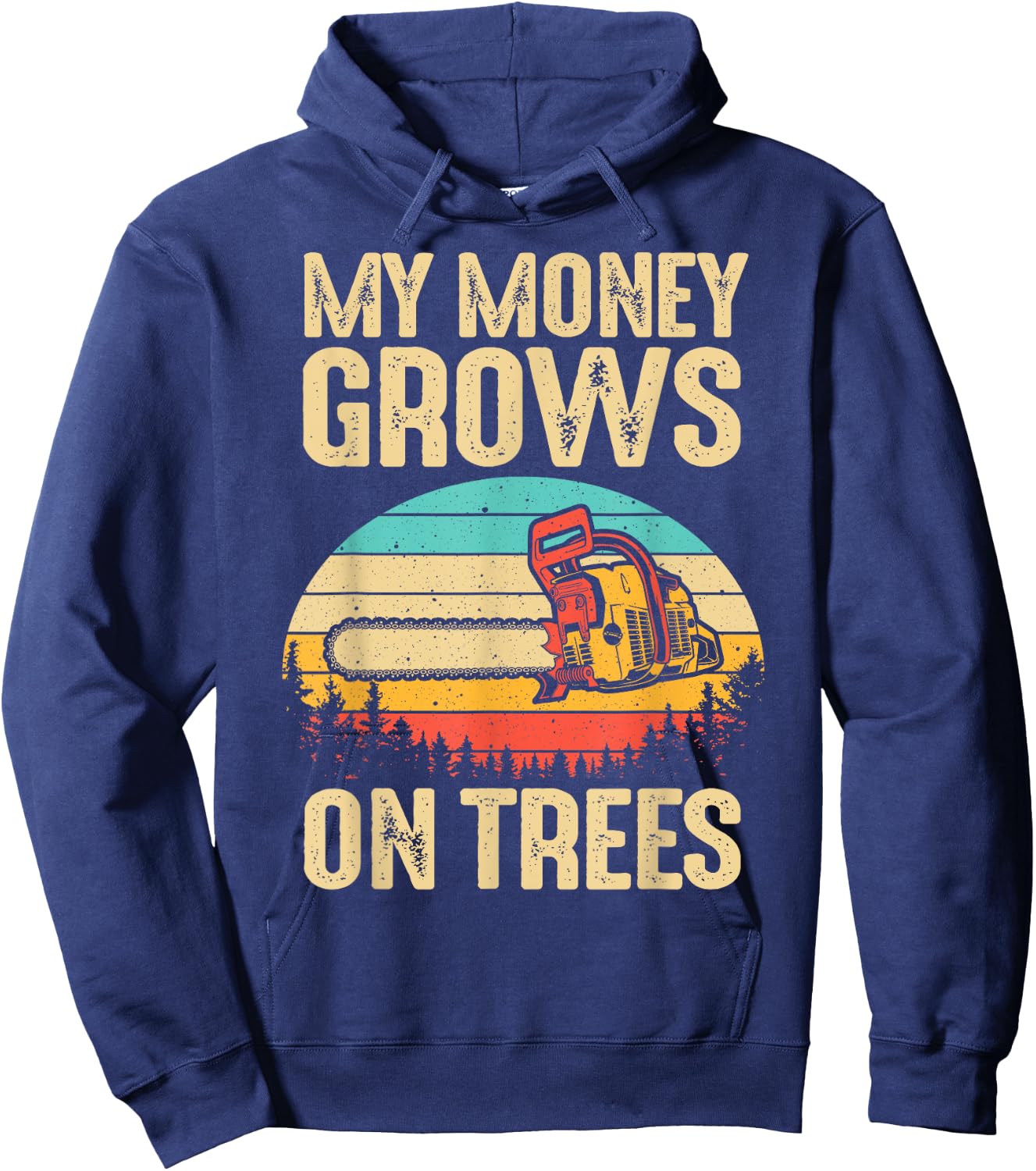 Funny Arborist Logger Gift Men Cool Tree Climber Lumberjack Hoodie - Hoodie | Navy