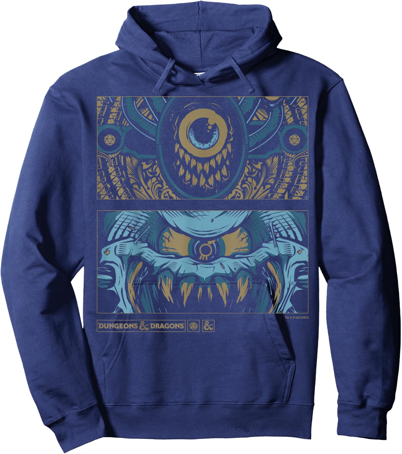 Dungeons & Dragons Beholder Panels Hoodie - Hoodie | Navy