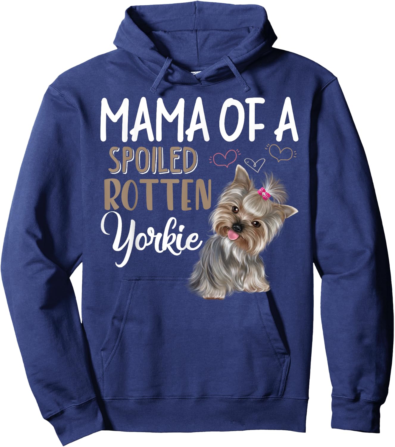 Yorkie Dog Shirt - Yorkie Mom, Dog Lover Gift Hoodie - Hoodie | Navy