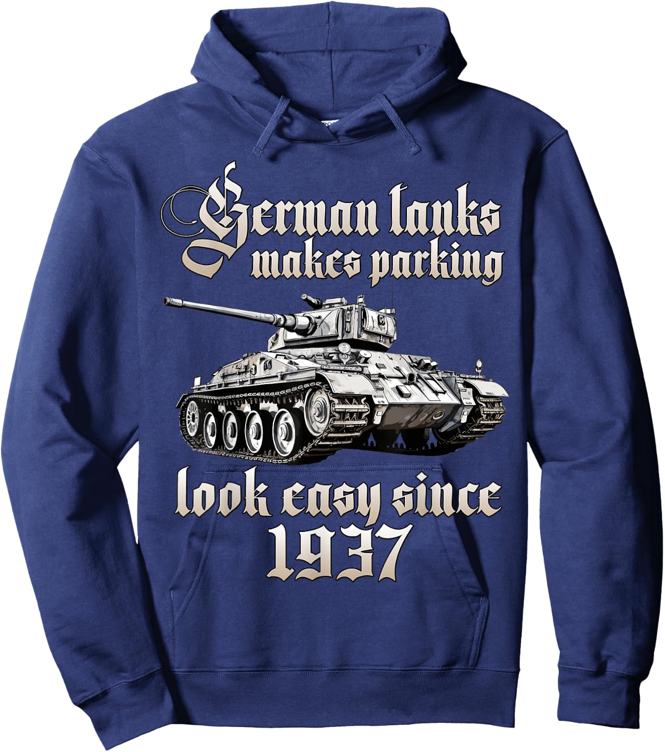 German tanks WW2 | Panzerkampfwagen Tiger tank Hoodie - Hoodie | Navy