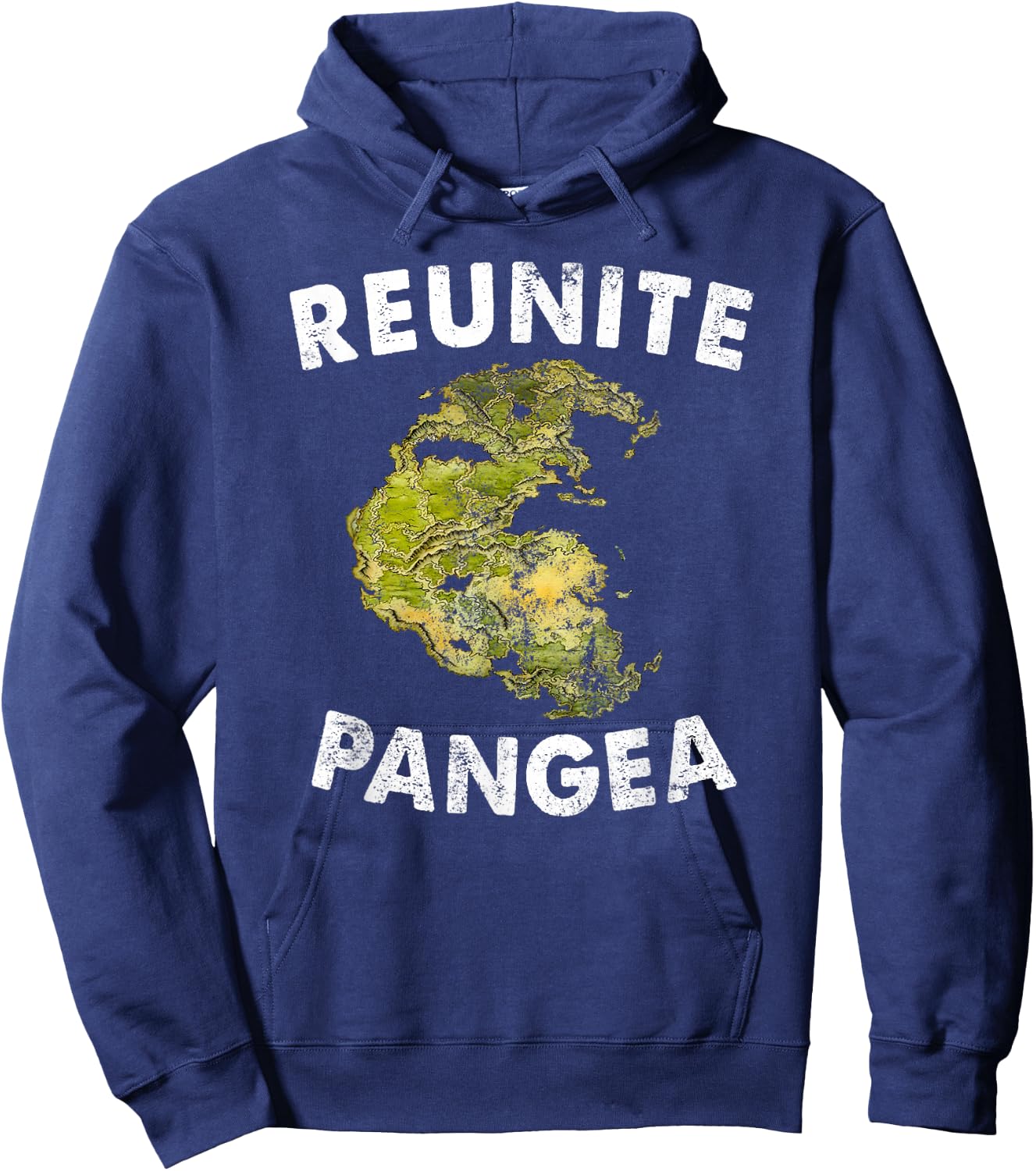 Reunite Pangea - Funny Geology Vintage Geologist Hoodie - Hoodie | Navy