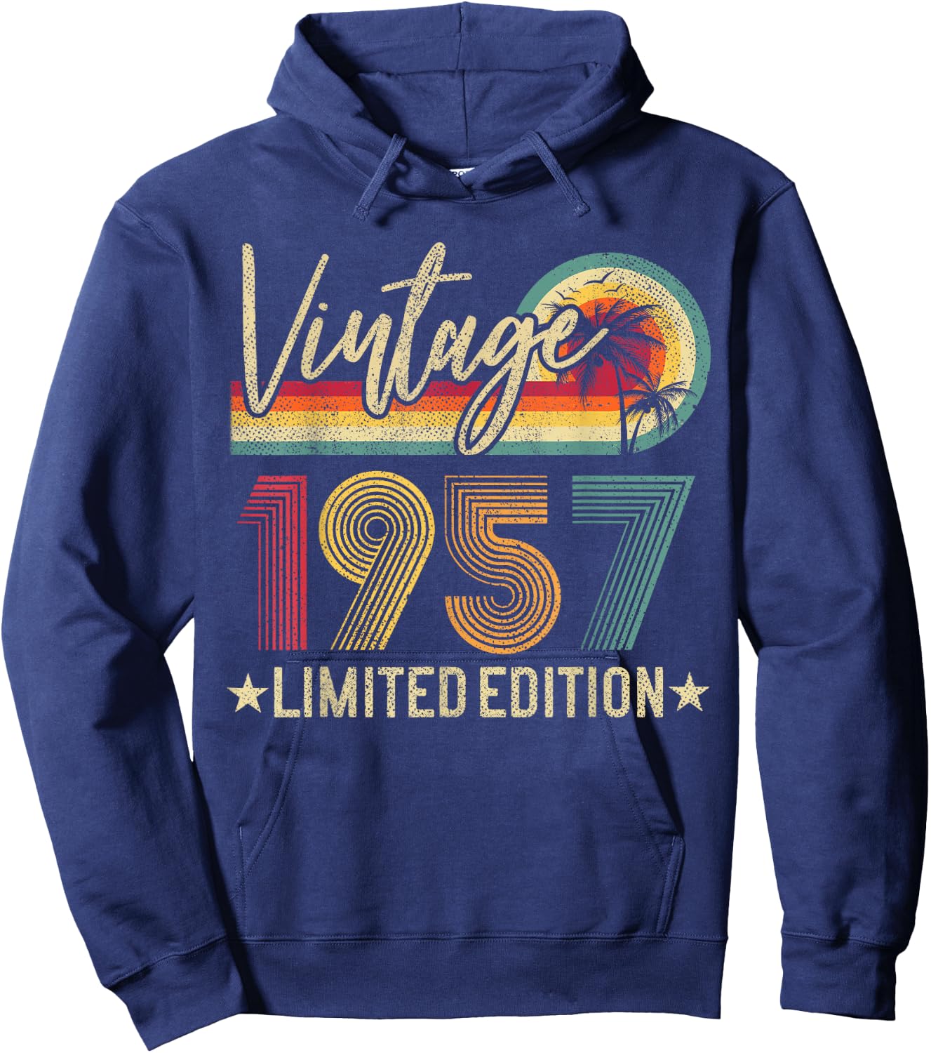 Vintage 1957 68th Birthday 68 Years Old Limited Edition Hoodie - Hoodie | Navy
