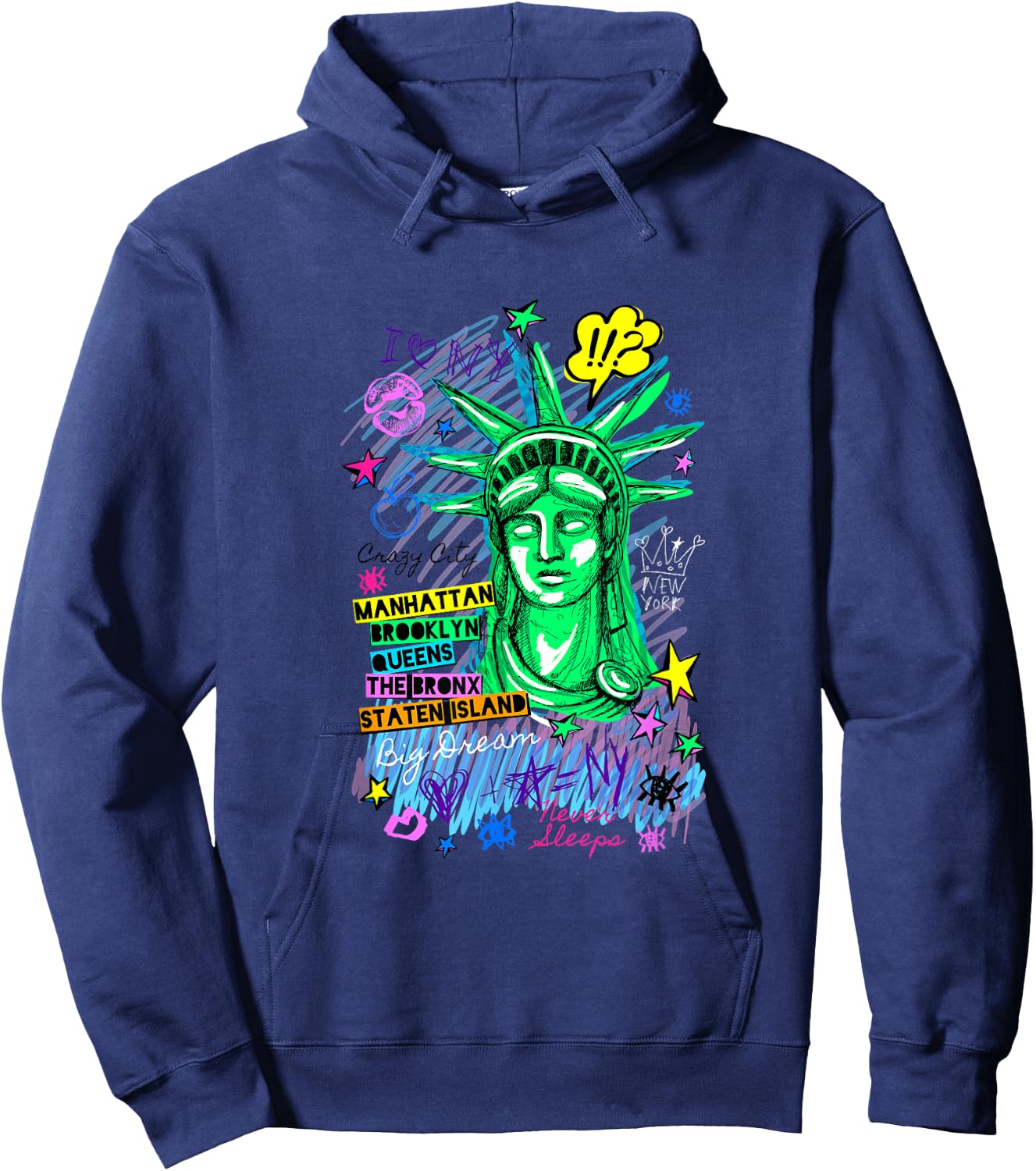 I Love NY Hoodie - Hoodie | Navy