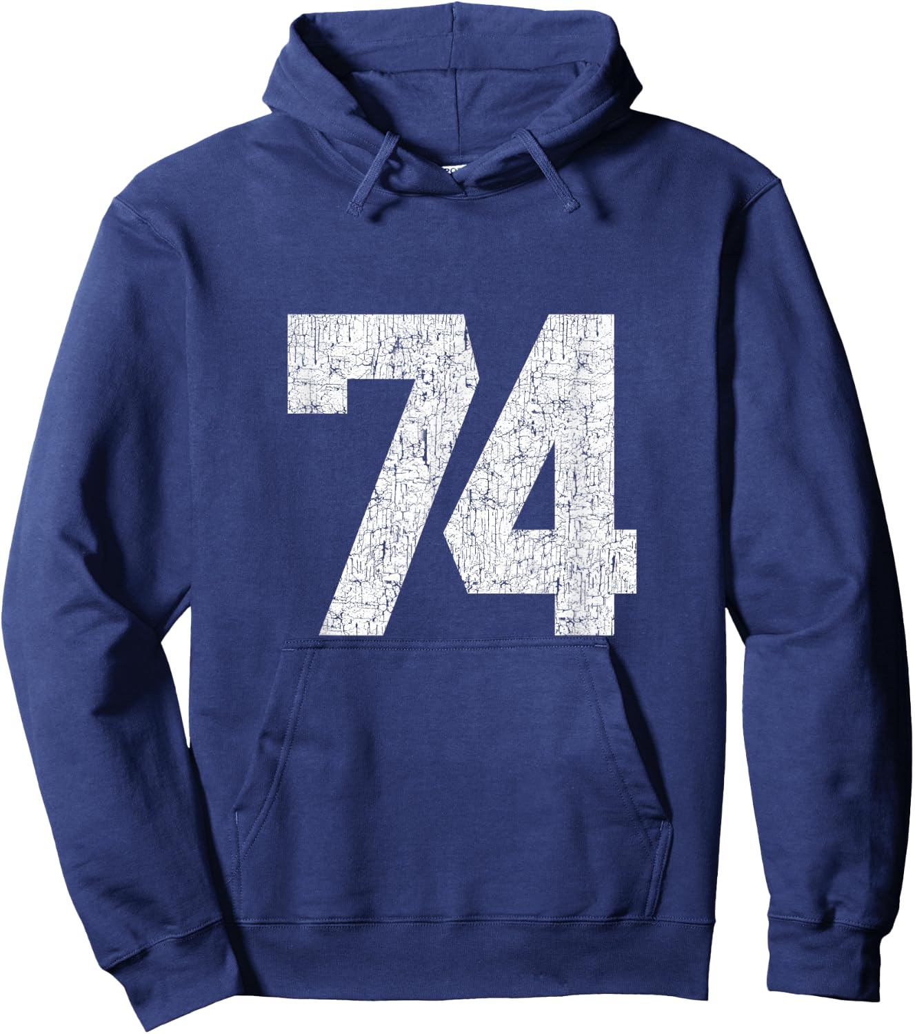 #74 Jersey Uniform Varsity Sports Number, 74th Birthday Hoodie - Hoodie | Navy