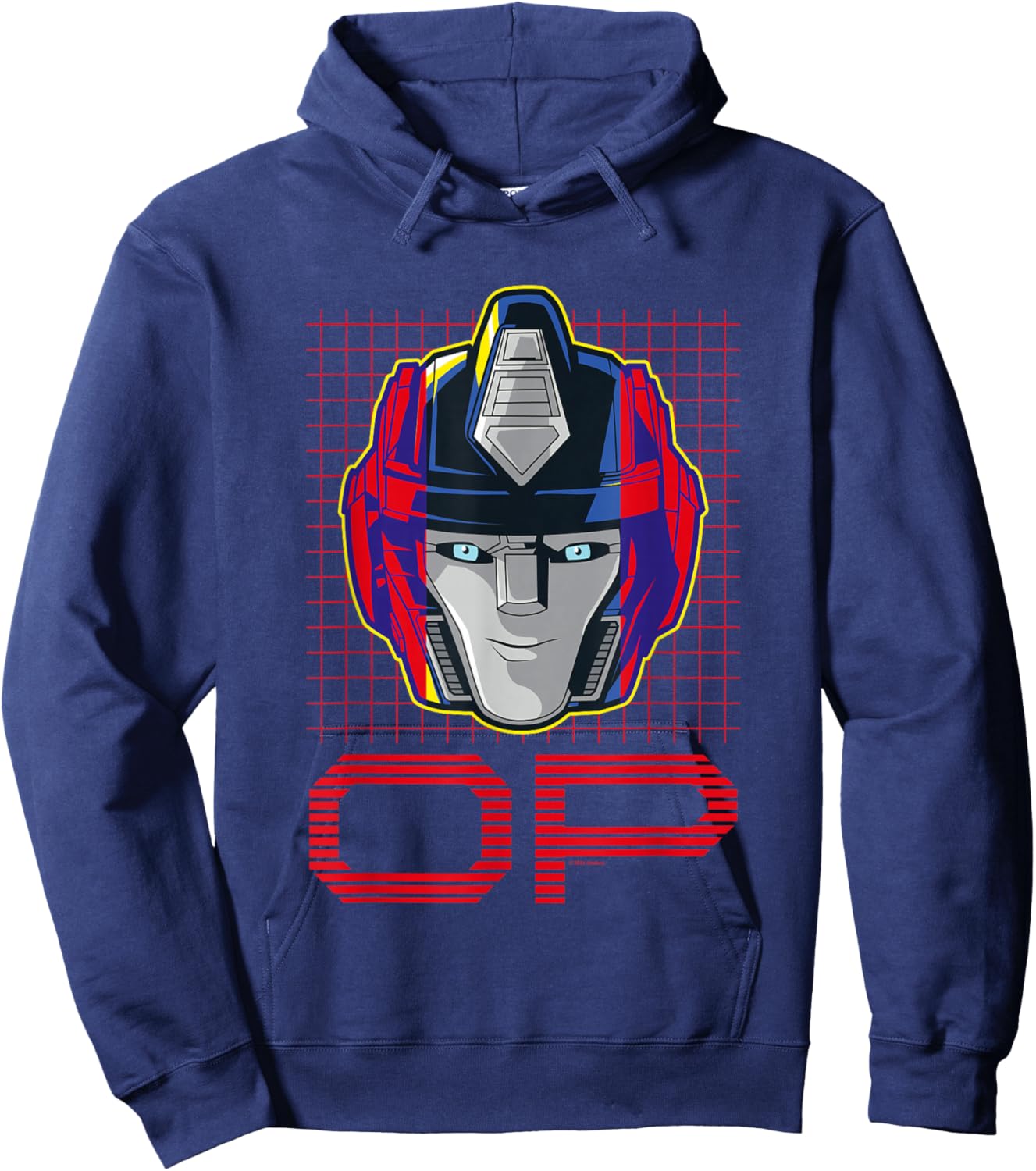 Transformers One Orion Pax Optimus Prime Face Poster Hoodie - Hoodie | Navy