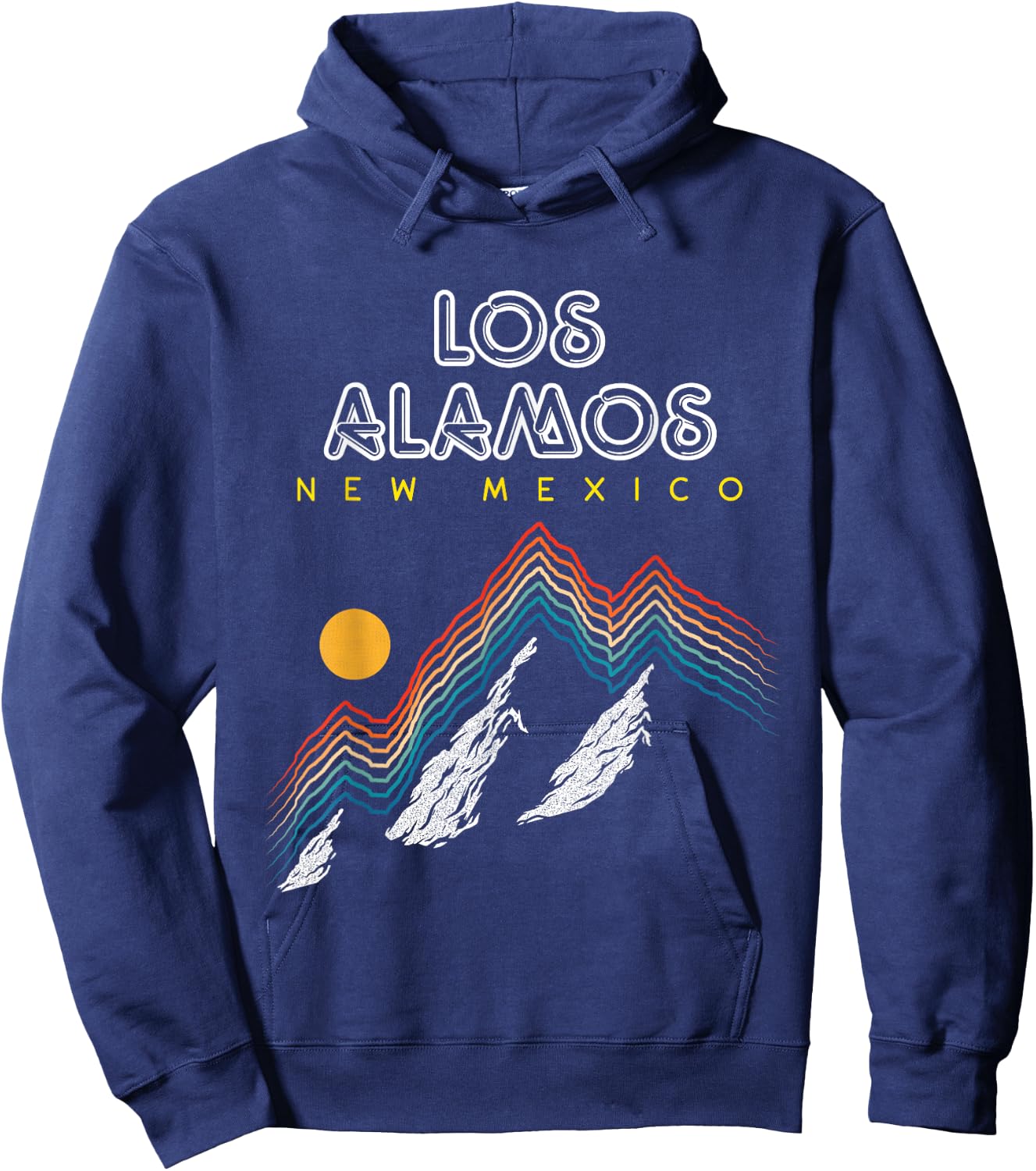 Los Alamos New Mexico - USA Ski 1980s Retro Hoodie - Hoodie | Navy