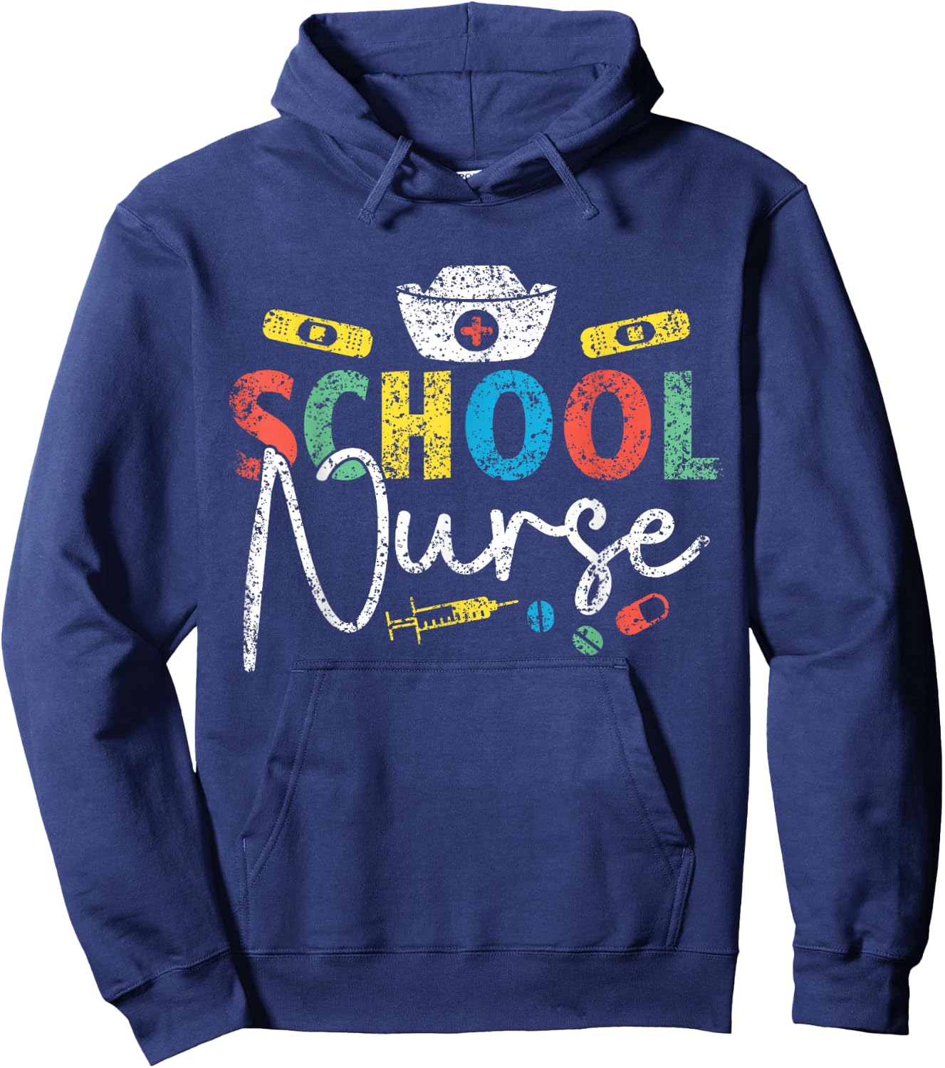 School Nurse Nurses Job Nursing School Hoodie - Hoodie | Navy