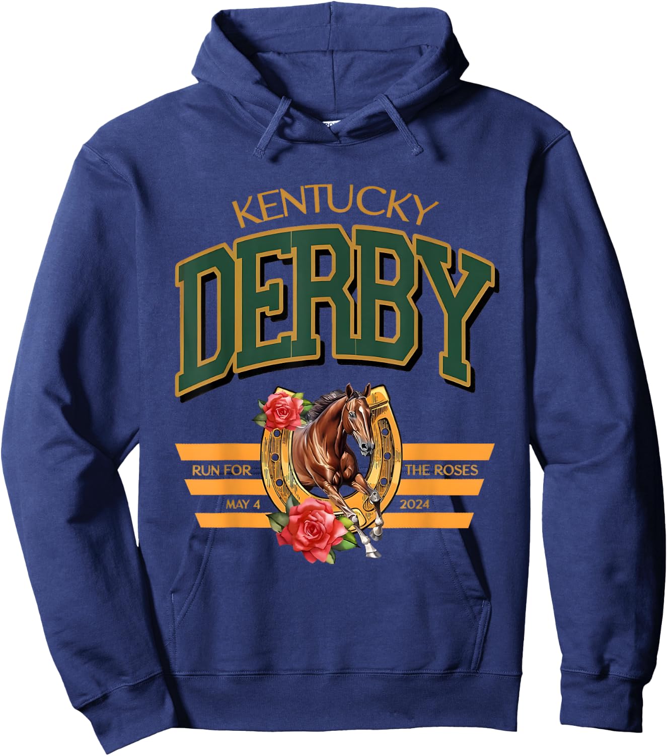 Vintage It's Derby 150 Yall 150th Horse Racing KY Derby Day Hoodie - Hoodie | Navy