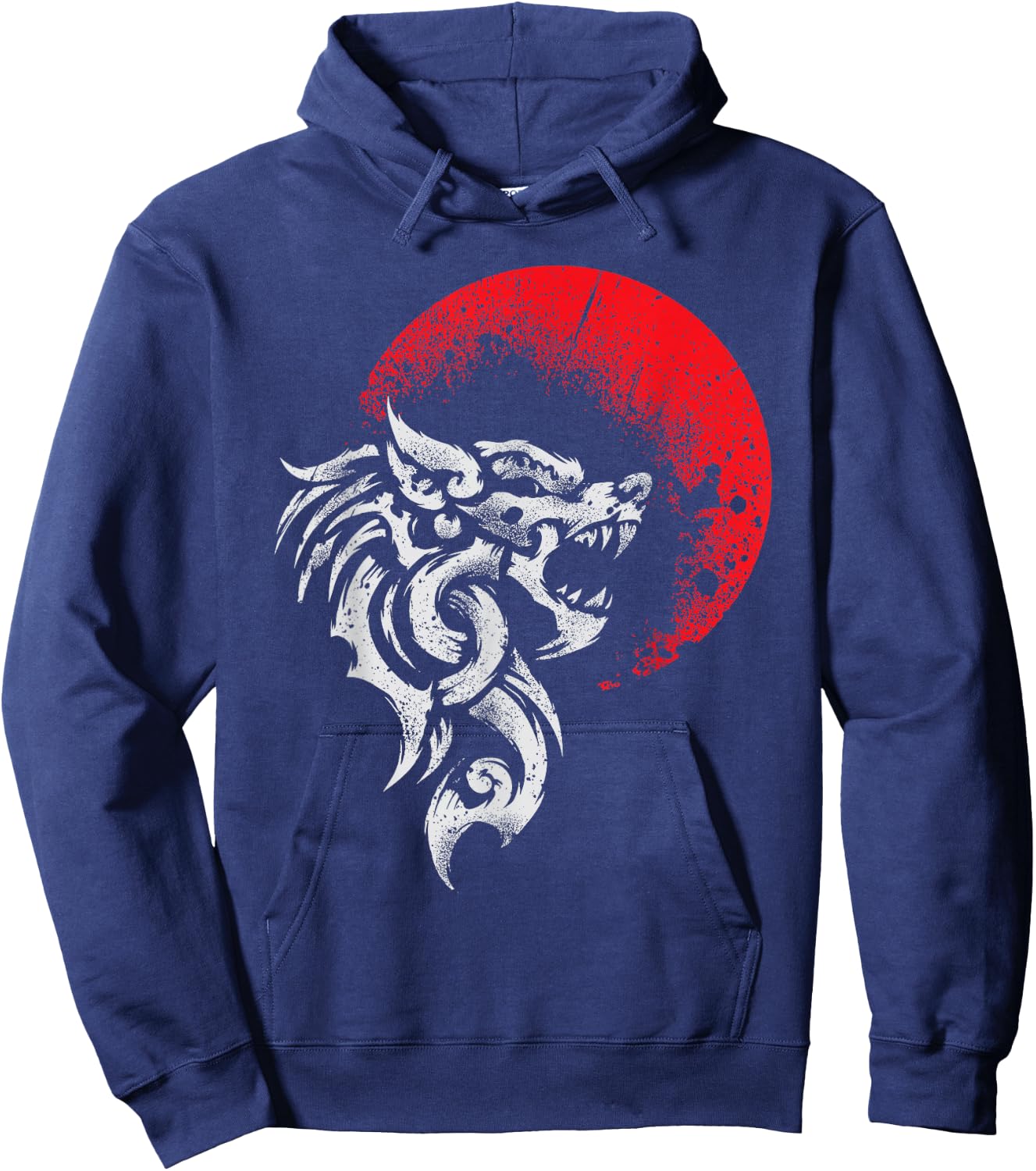 Viking Fenrir - Monstrous Wolf Norse Mythology - Ragnarok Hoodie - Hoodie | Navy