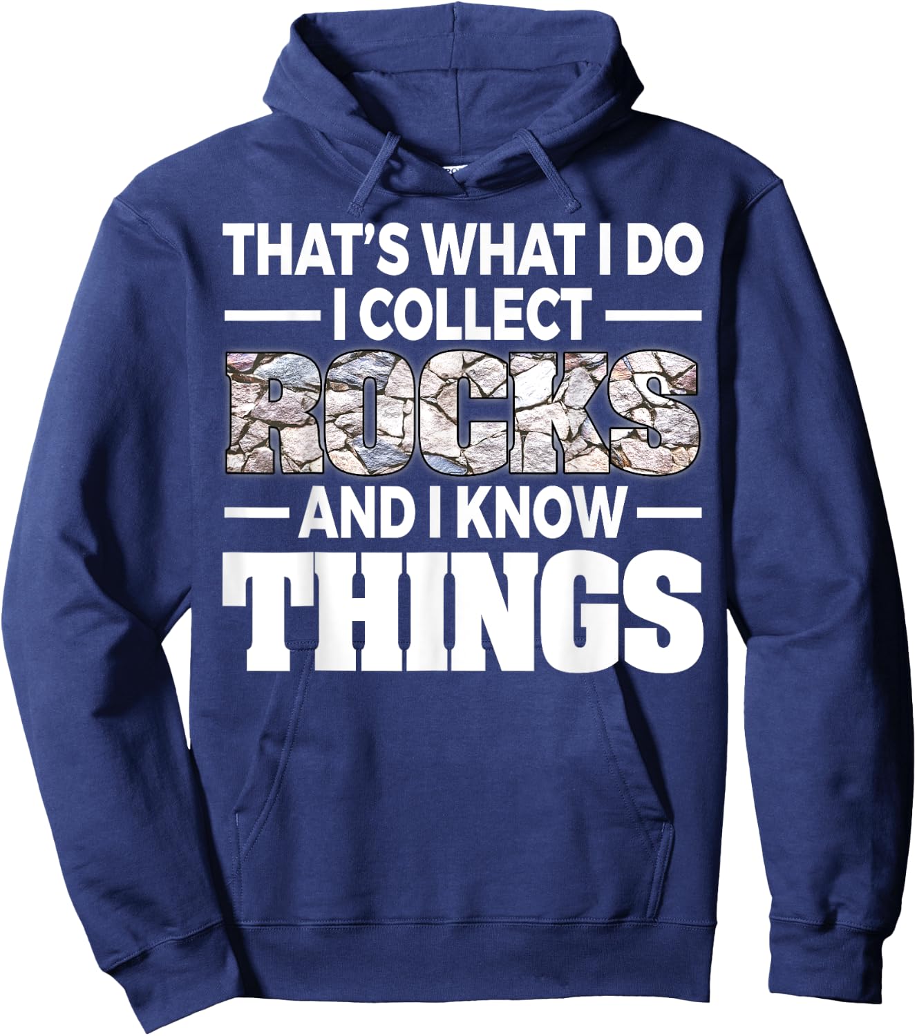 Funny Rock Collecting Gift Rockhound Men Women Geology Lover Hoodie - Hoodie | Navy