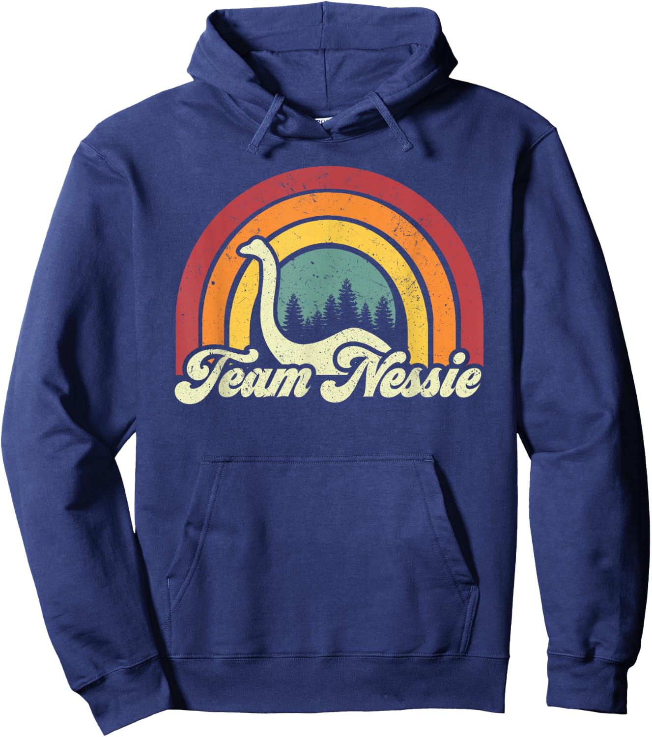 Loch Ness Monster Team Nessie Retro Cryptozoology Hoodie - Hoodie | Navy