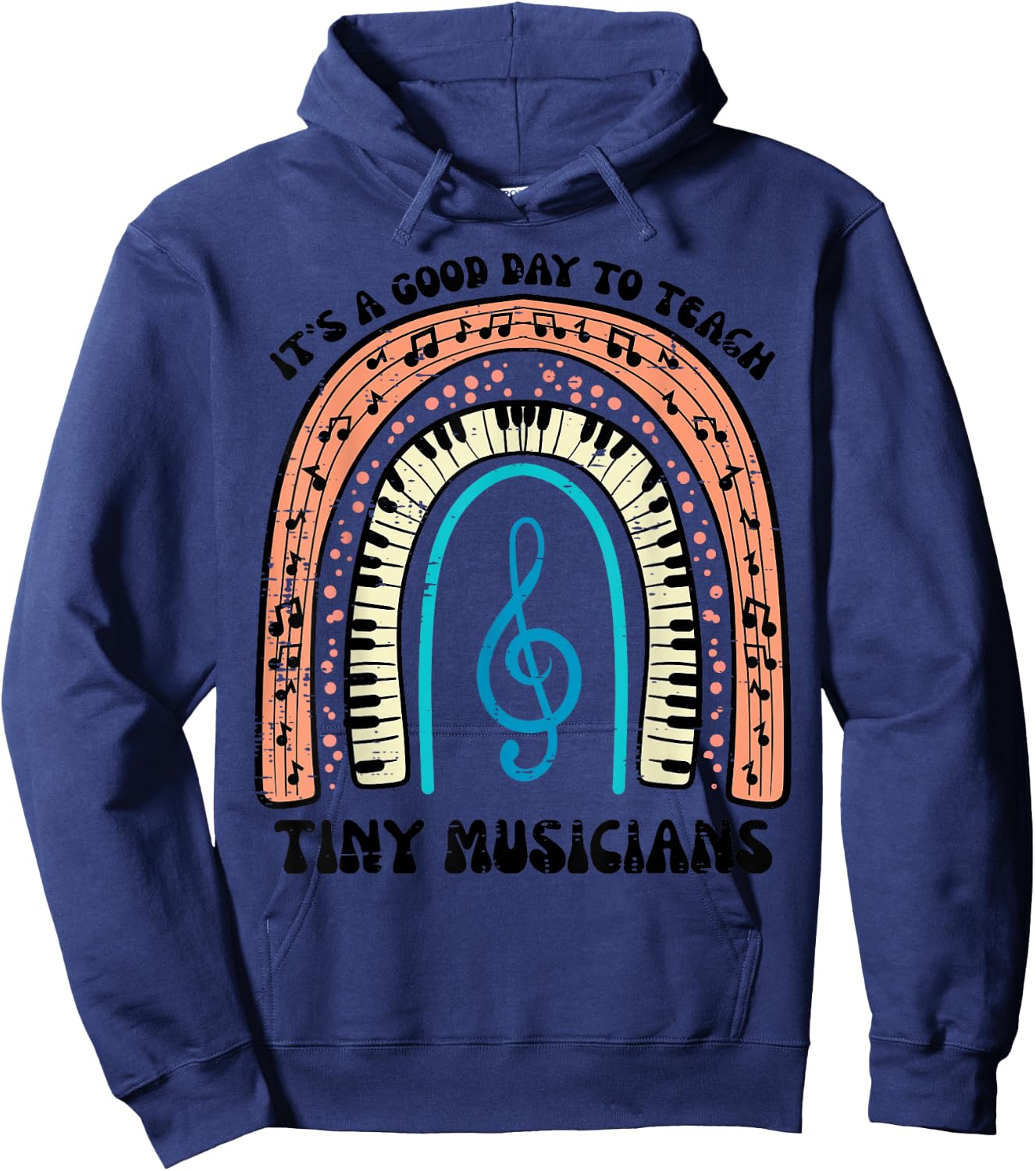 Good Day To Teach Tiny Musicians Piano Music Teacher Women Hoodie - Hoodie | Navy
