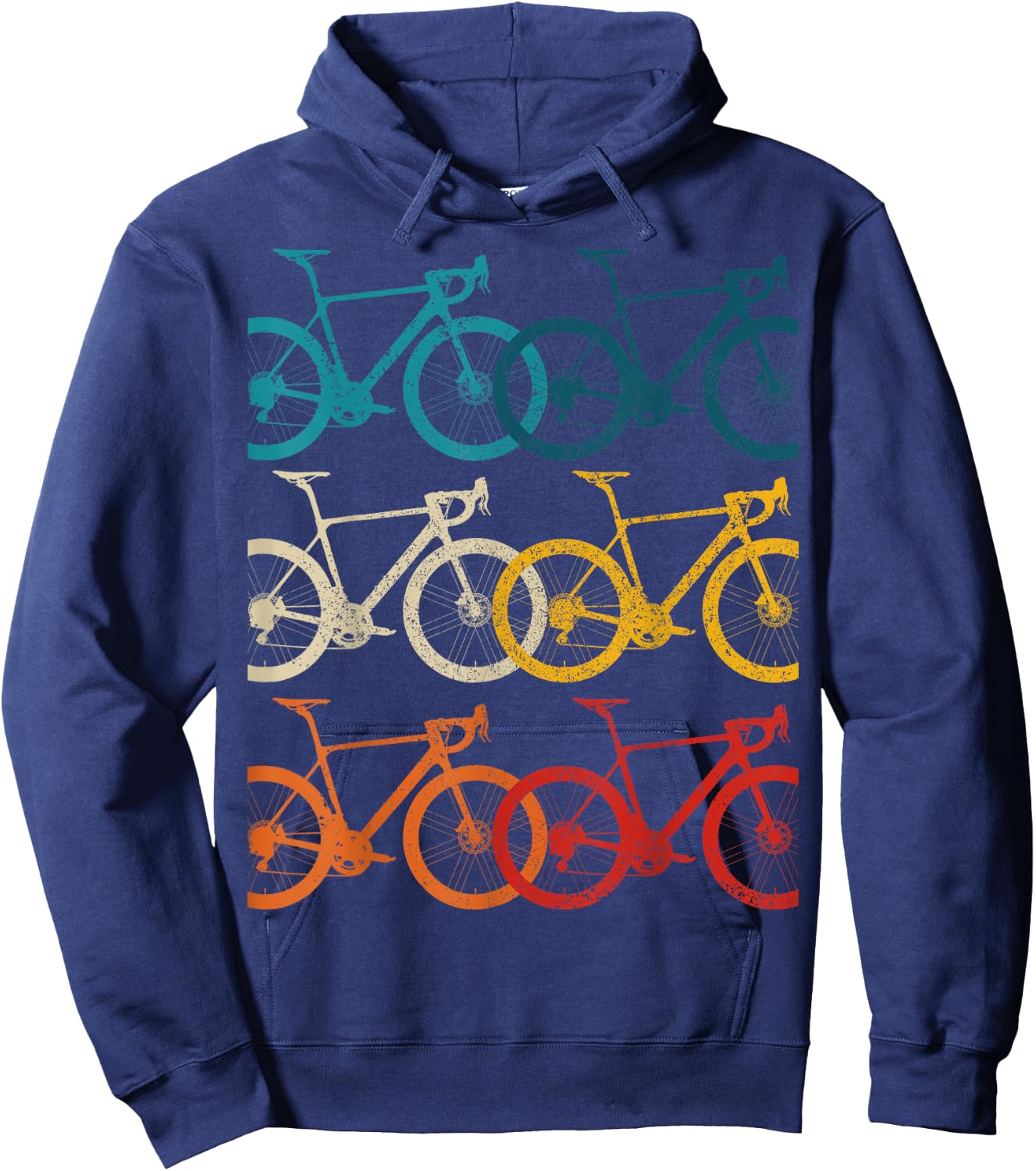 Vintage Bike Cycling Road Bike Road Bike Bicycle Cyclist Hoodie - Hoodie | Navy