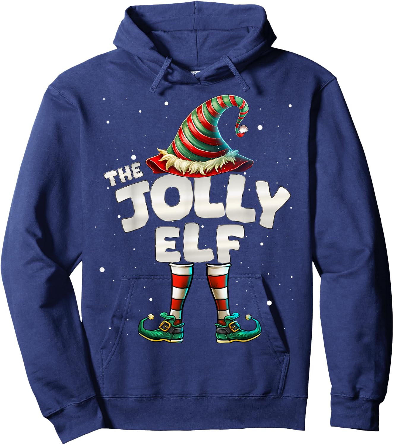 I'm The Jolly Elf Family Matching Group Christmas Hoodie - Hoodie | Navy