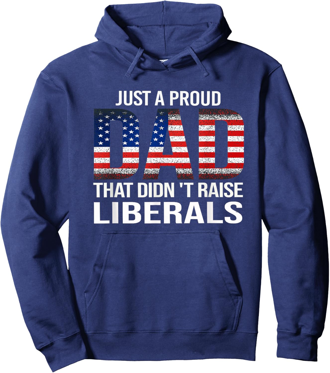 Funny Dad Man Saying Proud Dad That Didn't Raise Liberals Hoodie - Hoodie | Navy