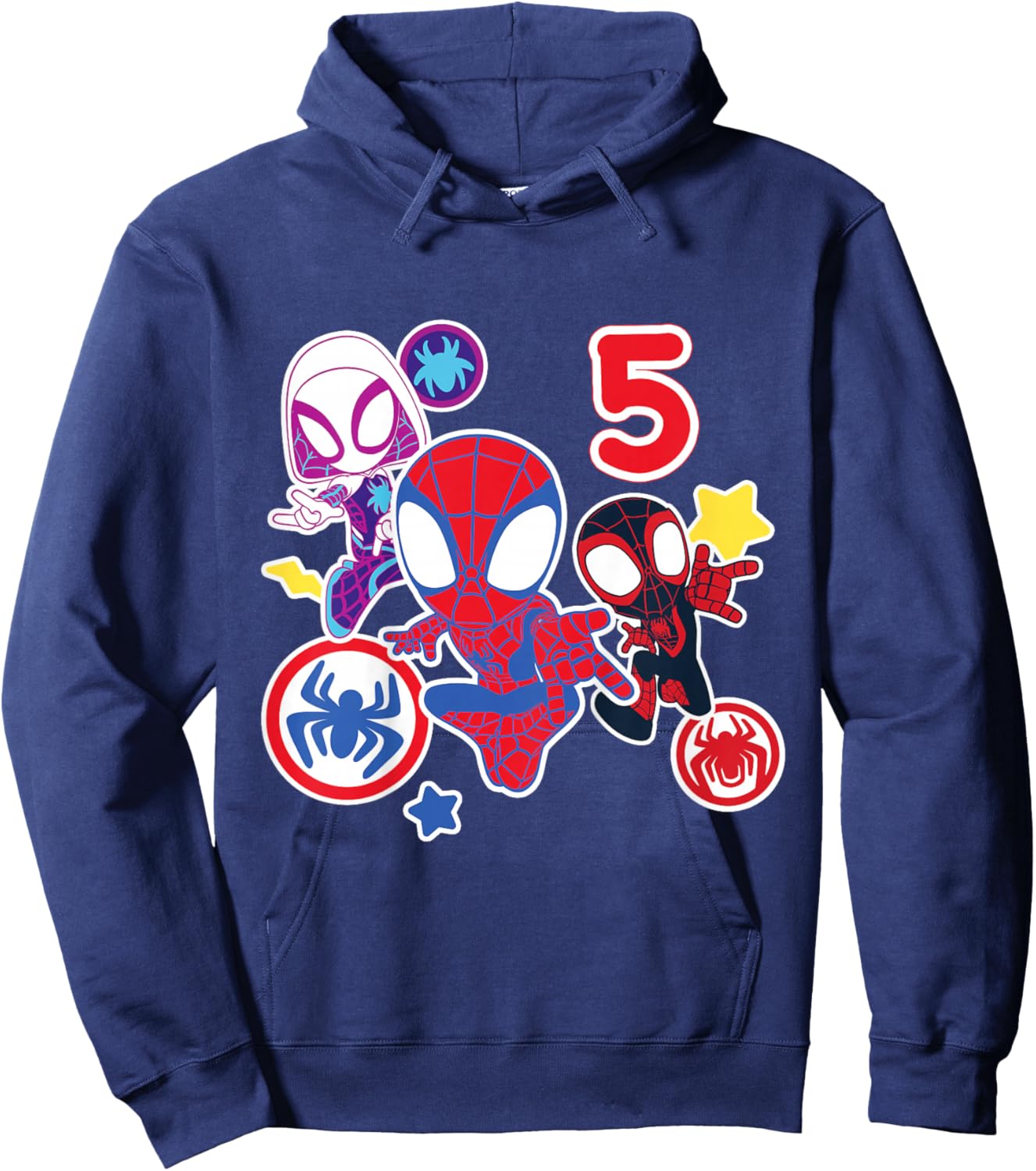 Marvel Spidey and His Amazing Friends 5 Year Old Birthday Hoodie - Hoodie | Navy
