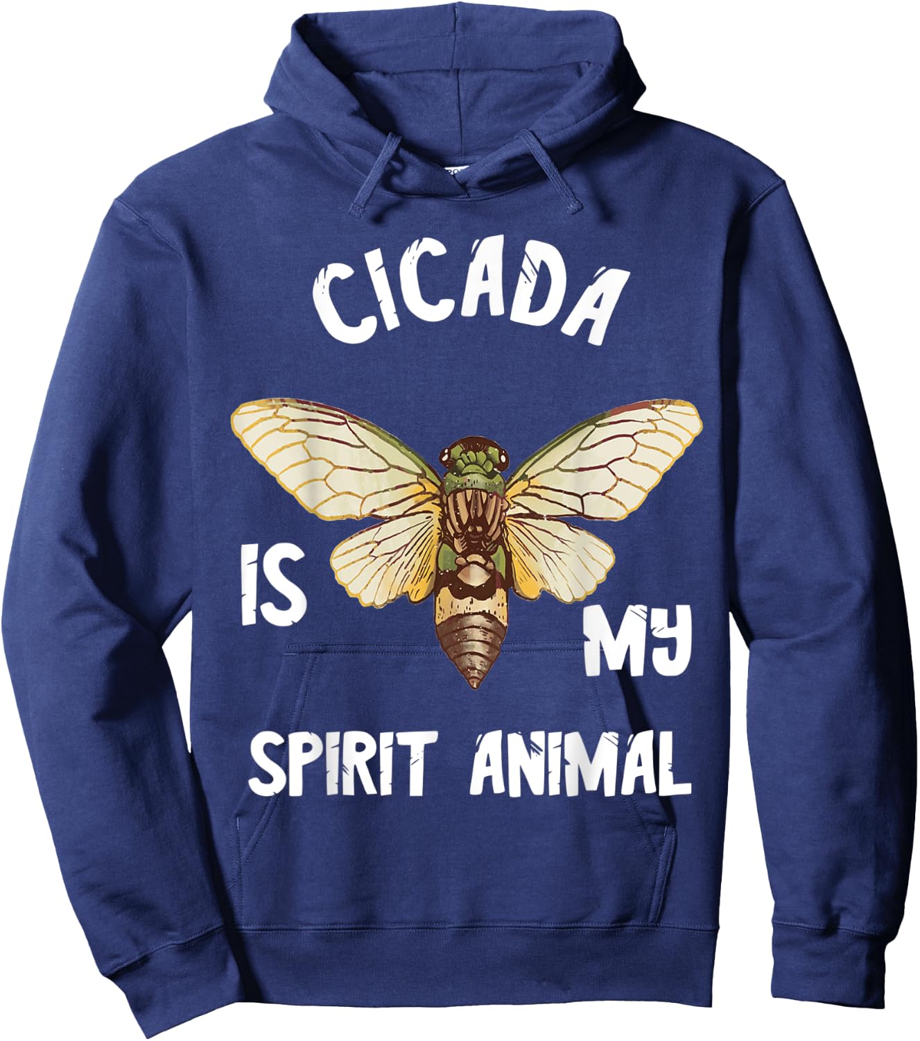 Cicada Is My Spirit Animal Magicicada Brood Insect Bug Lover Hoodie - Hoodie | Navy