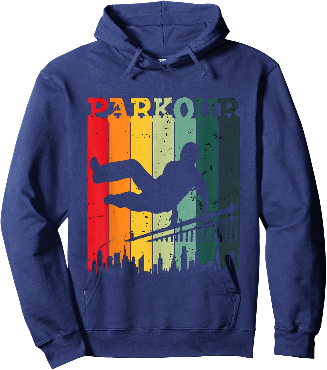 Love parkour men Shirt parkour Lovers and boys Hoodie - Hoodie | Navy