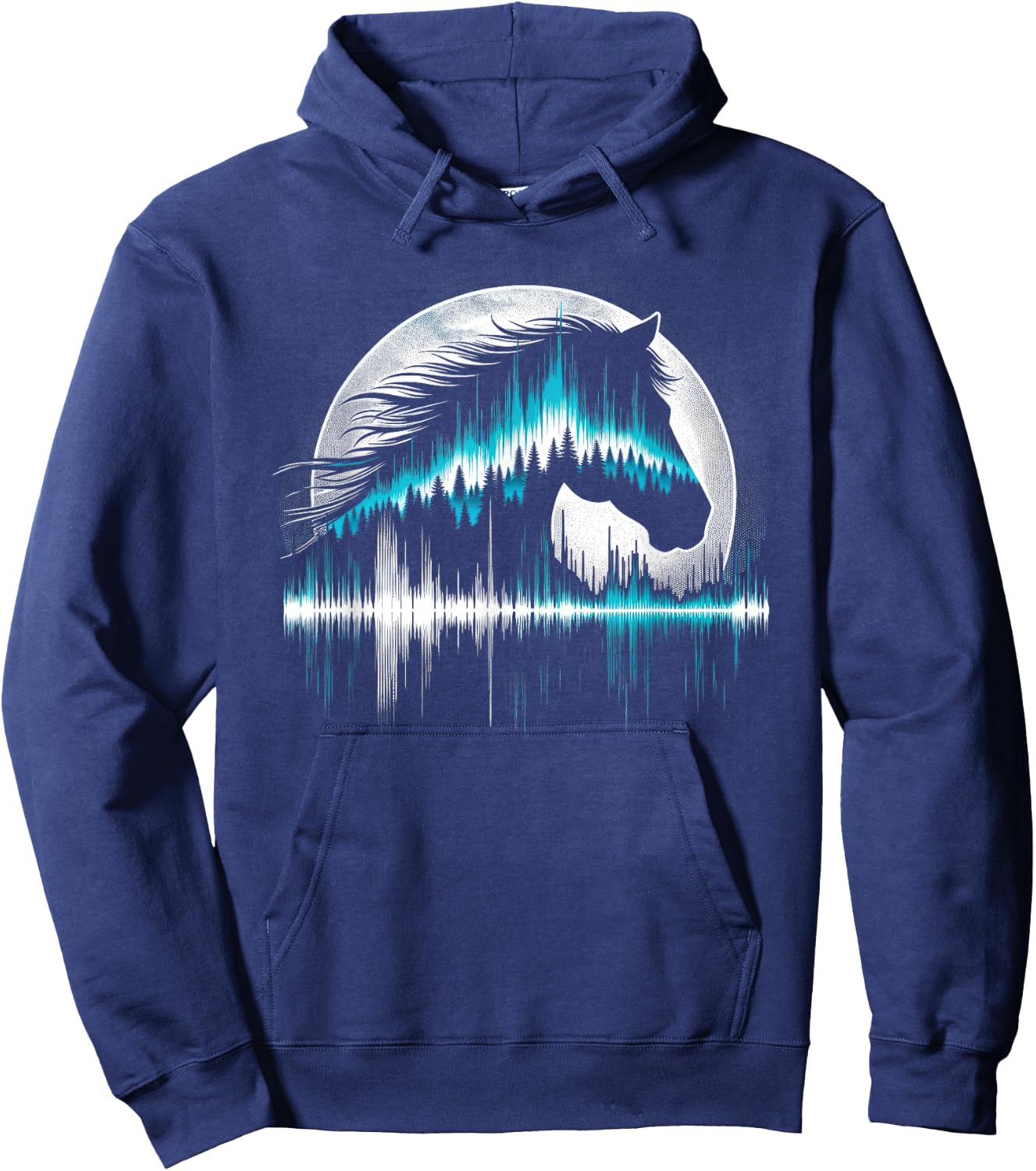 Horse Shirt Teens Girls Men Horse Lovers Graphic Hoodie - Hoodie | Navy