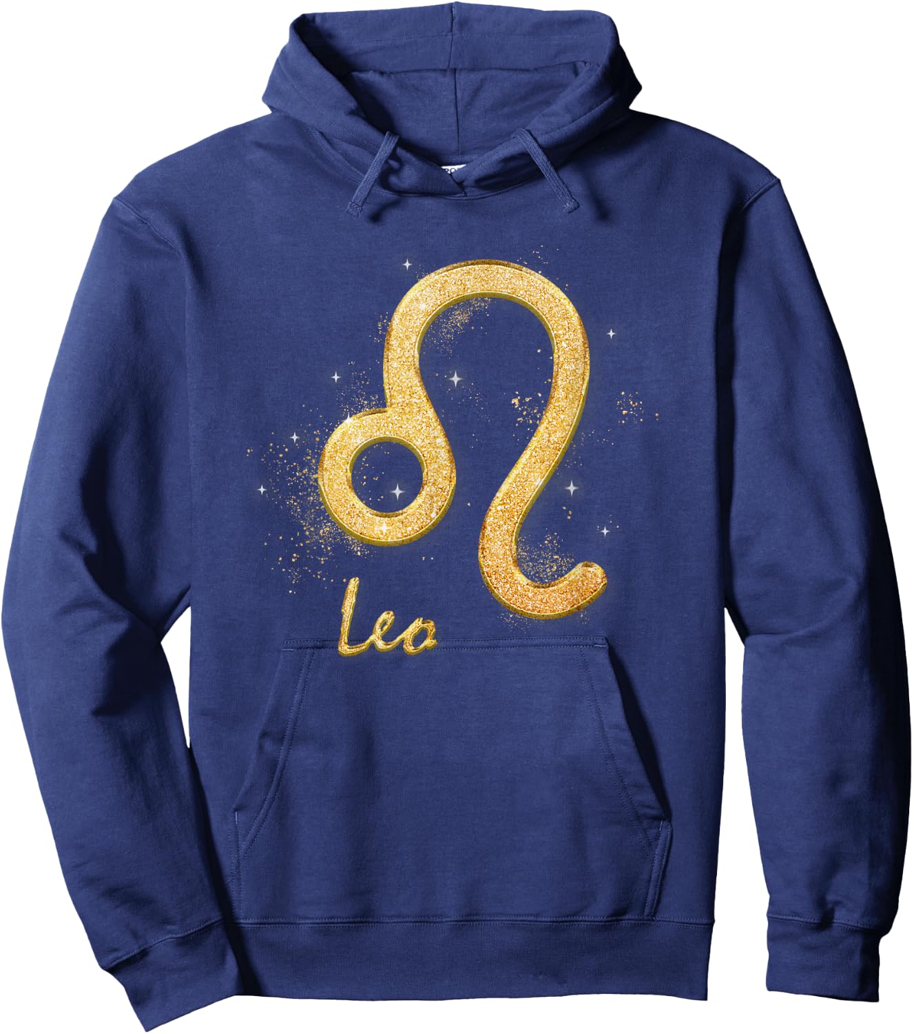 Leo Golden Sign Zodiac July August Birthday Hoodie - Hoodie | Navy