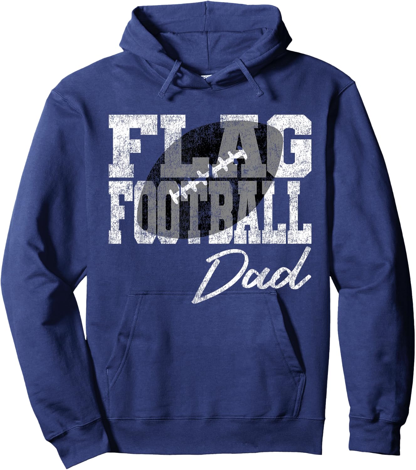 Flag Football Dad Hoodie - Hoodie | Navy