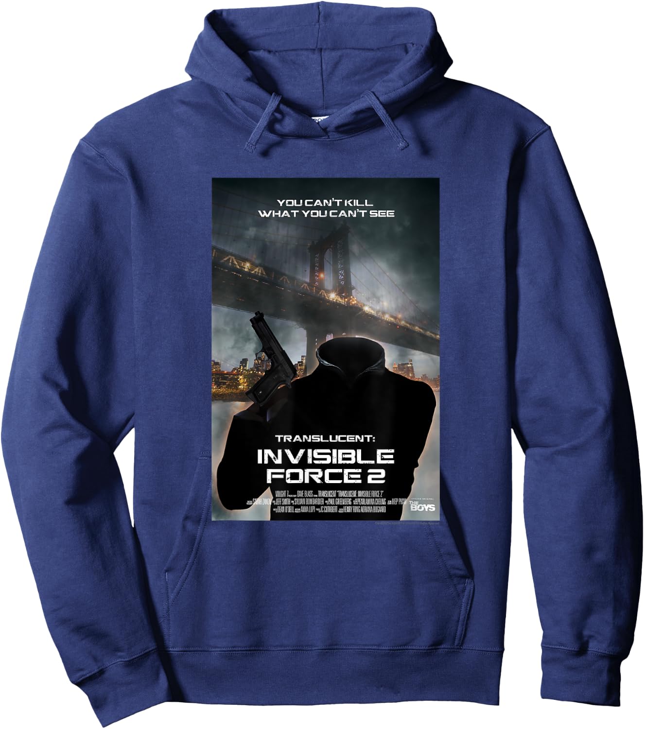The Boys Translucent Movie Poster Hoodie - Hoodie | Navy