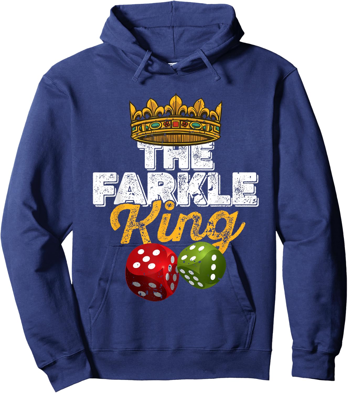 The Farkle King – Farkle dice game Hoodie - Hoodie | Navy