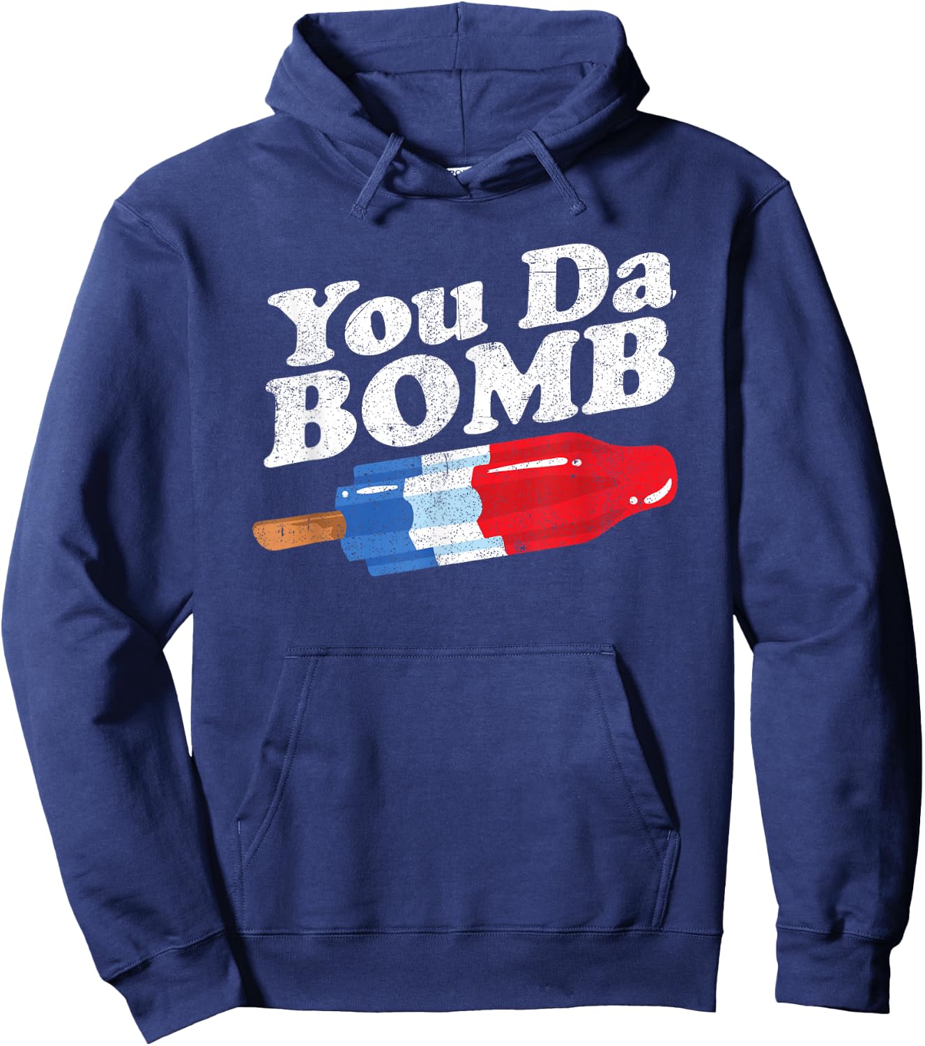 Funny Summer Popsicle Pop Retro You Da Bomb 80's Gift Hoodie - Hoodie | Navy