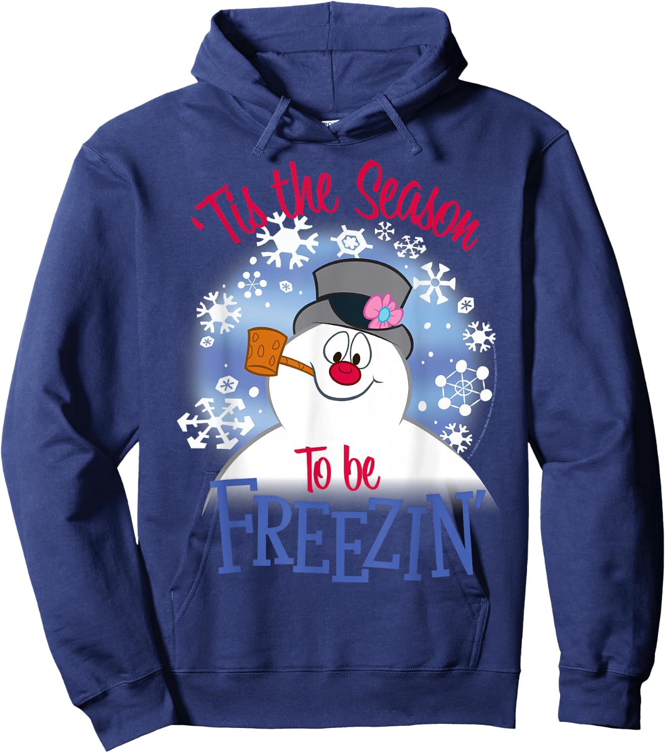 Frosty The Snowman 'Tis The Season To Be Freezin' Hoodie - Hoodie | Navy