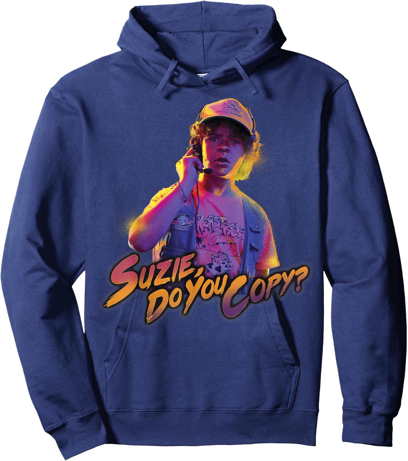 Stranger Things Dustin Suzie Do You Copy Hoodie - Hoodie | Navy