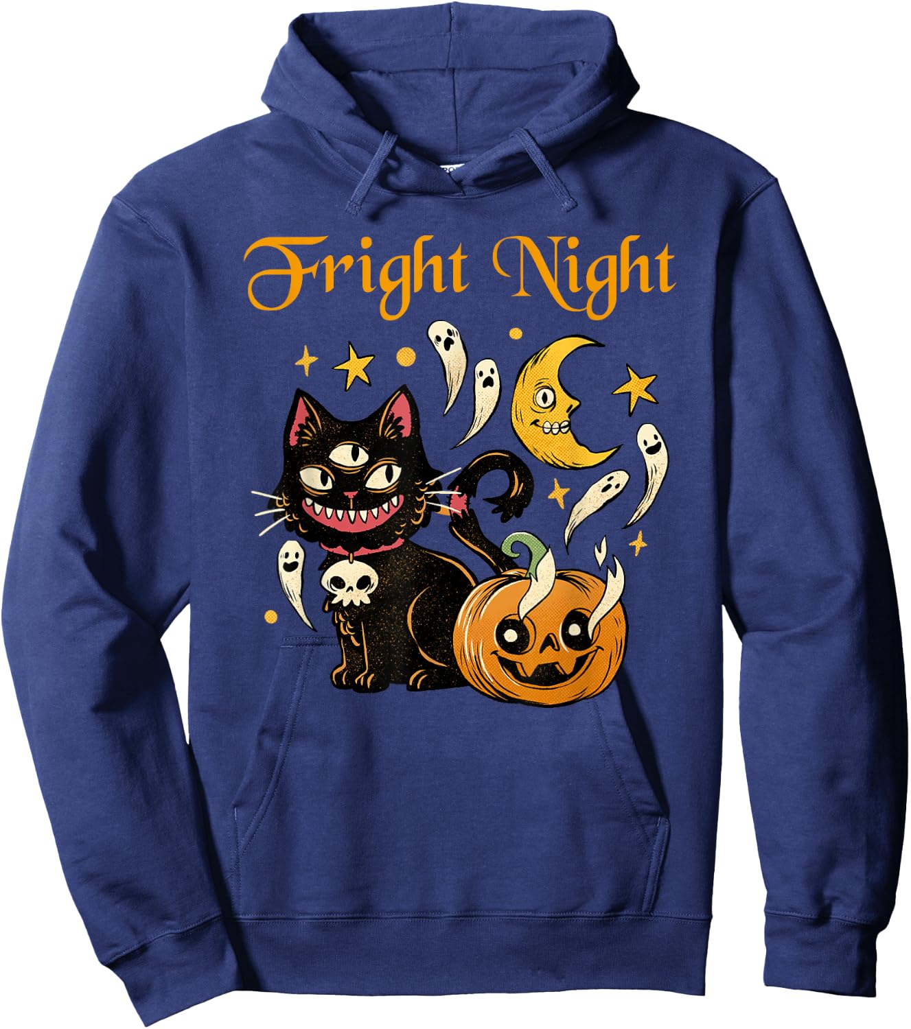 Halloween Fright Night Hoodie - Hoodie | Navy
