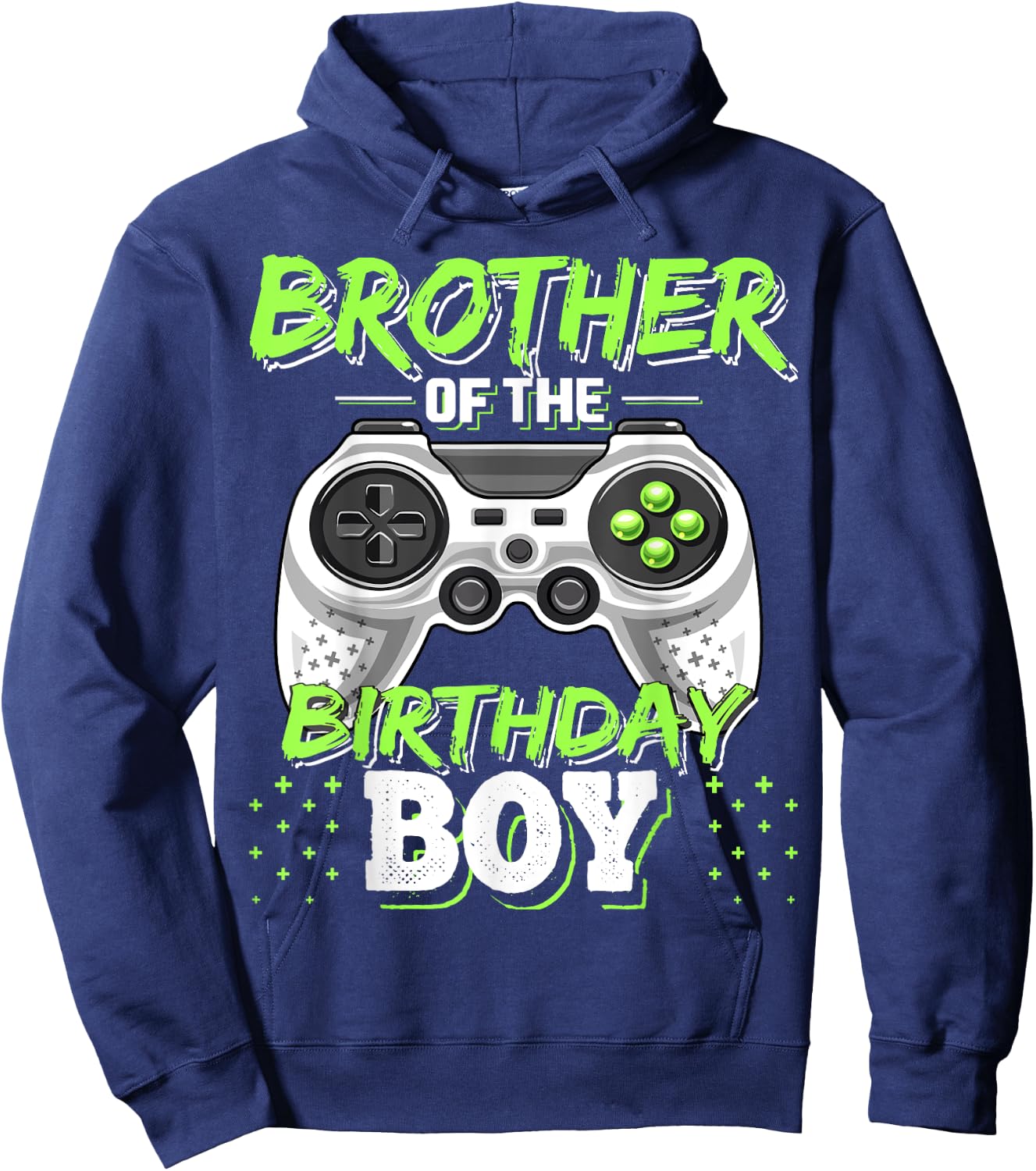 Brother of the Birthday Boy Matching Video Game Birthday Hoodie - Hoodie | Navy