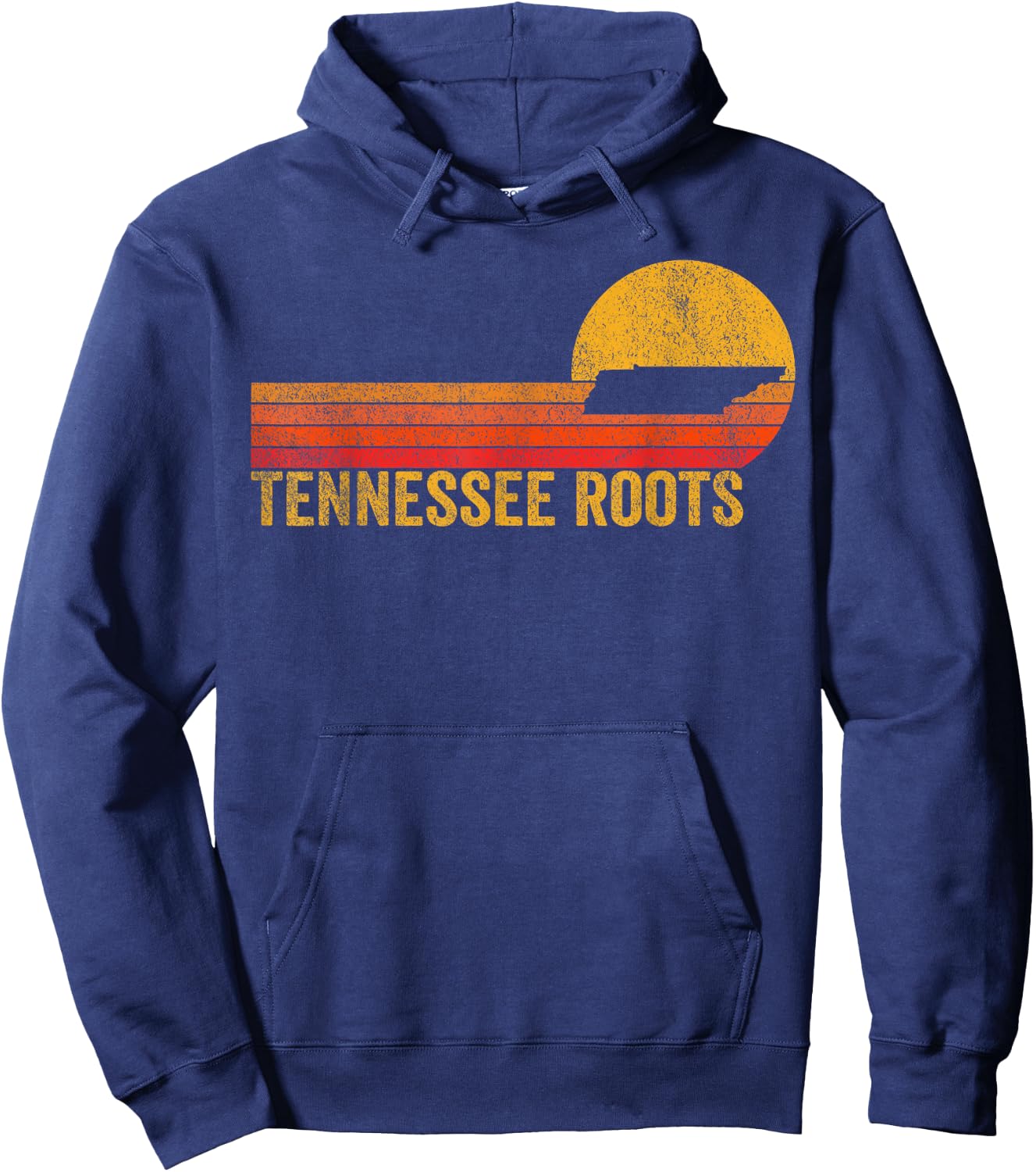 Retro Tennessee Funny Tennessee Home Tennessee Roots Vintage Hoodie - Hoodie | Navy