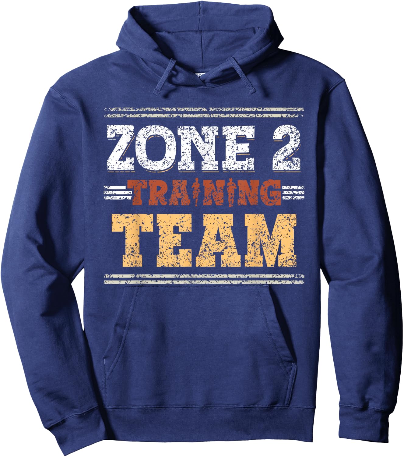 Zone 2 Training Team Fitness Cardio Sport Zone 2 Hoodie - Hoodie | Navy