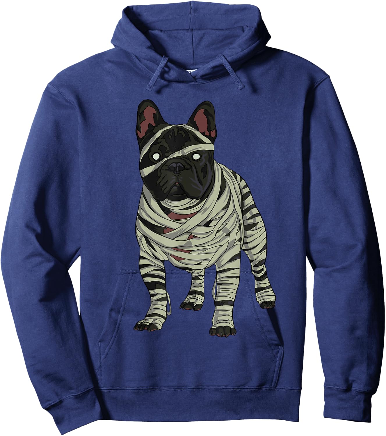 French Bulldog Dog Mummy Halloween Costume Dog Lovers Hoodie - Hoodie | Navy