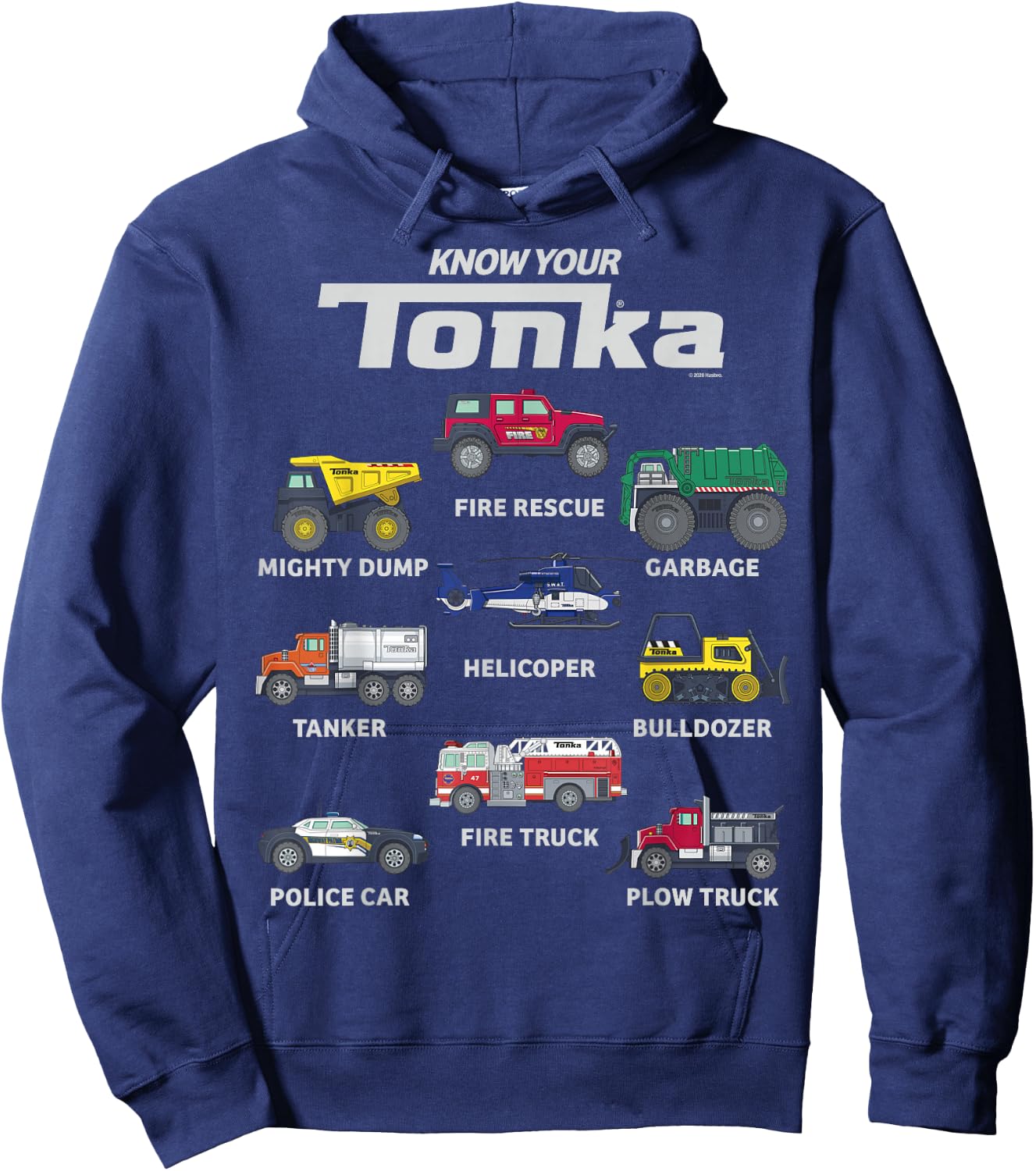Tonka Know Your Tonka Trucks Vehicle Textbook Hoodie - Hoodie | Navy