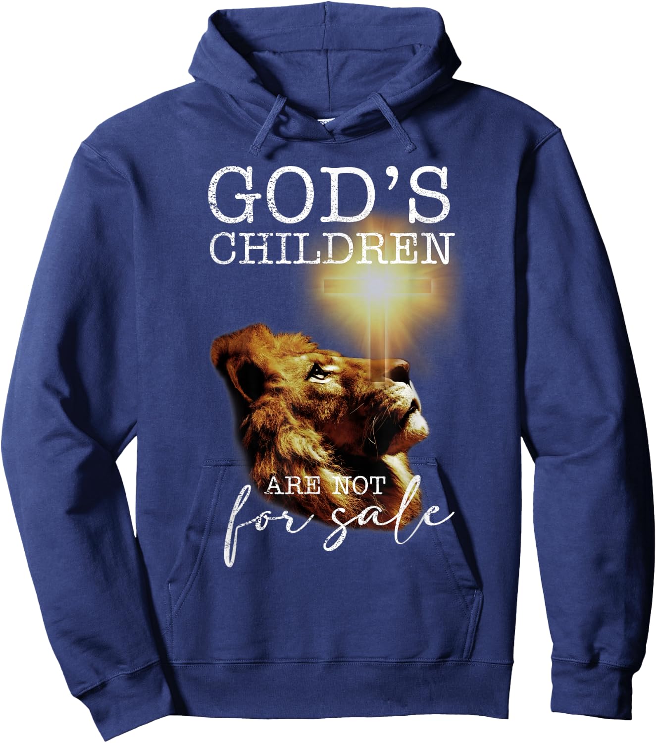 God's Children Are Not For Sale Funny Quote God's Children Hoodie - Hoodie | Navy