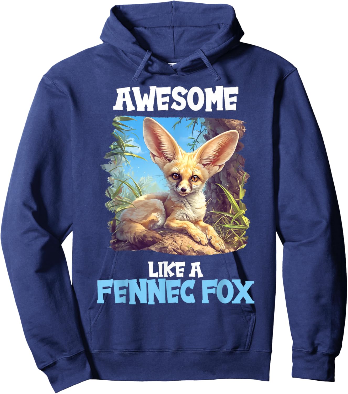 Fennec Foxes Fennec Fox Hoodie - Hoodie | Navy