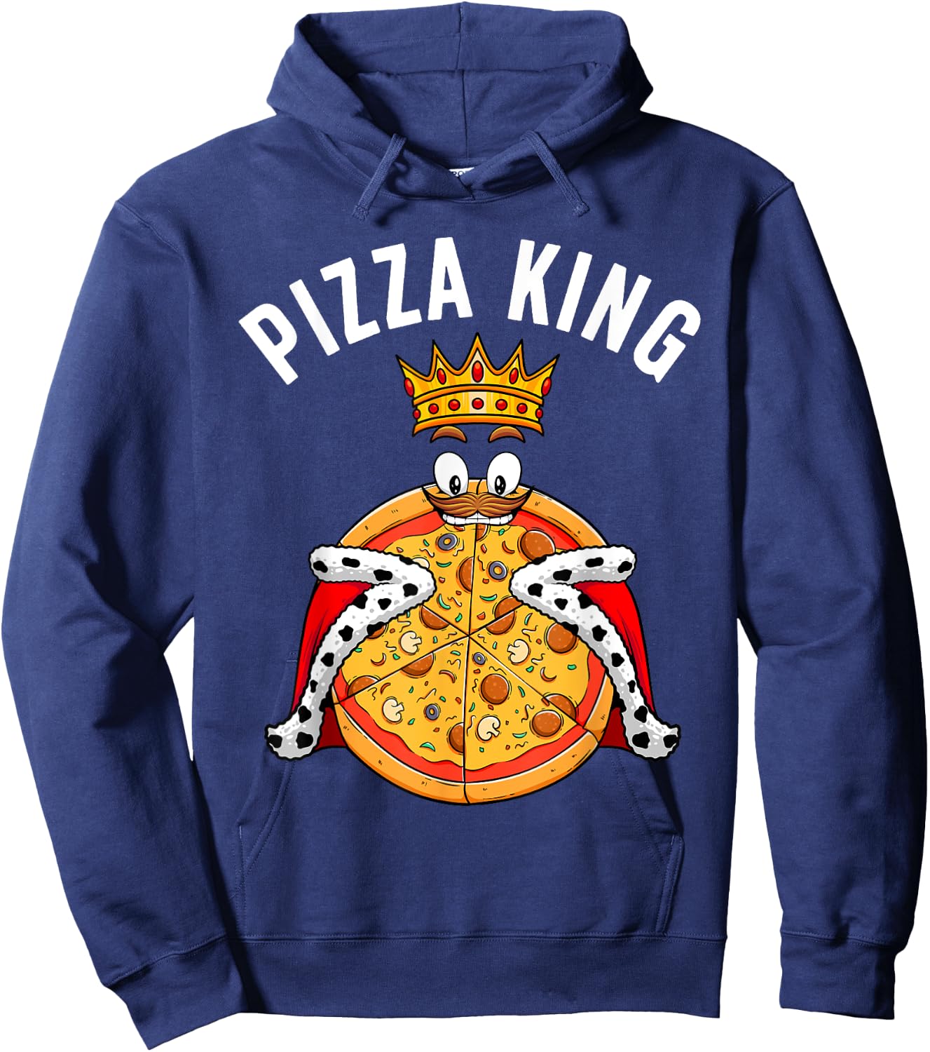 Cute Pizza Design Boys Italian Dish Pizza Lovers Hoodie - Hoodie | Navy