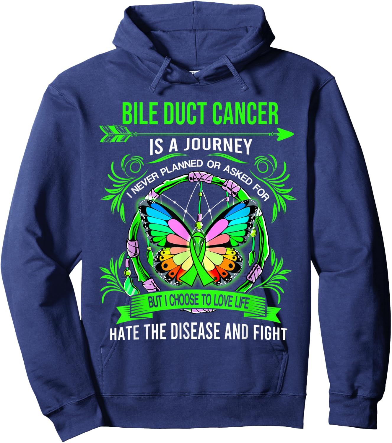 Bile Duct Cancer is a journey I never planed Hoodie - Hoodie | Navy